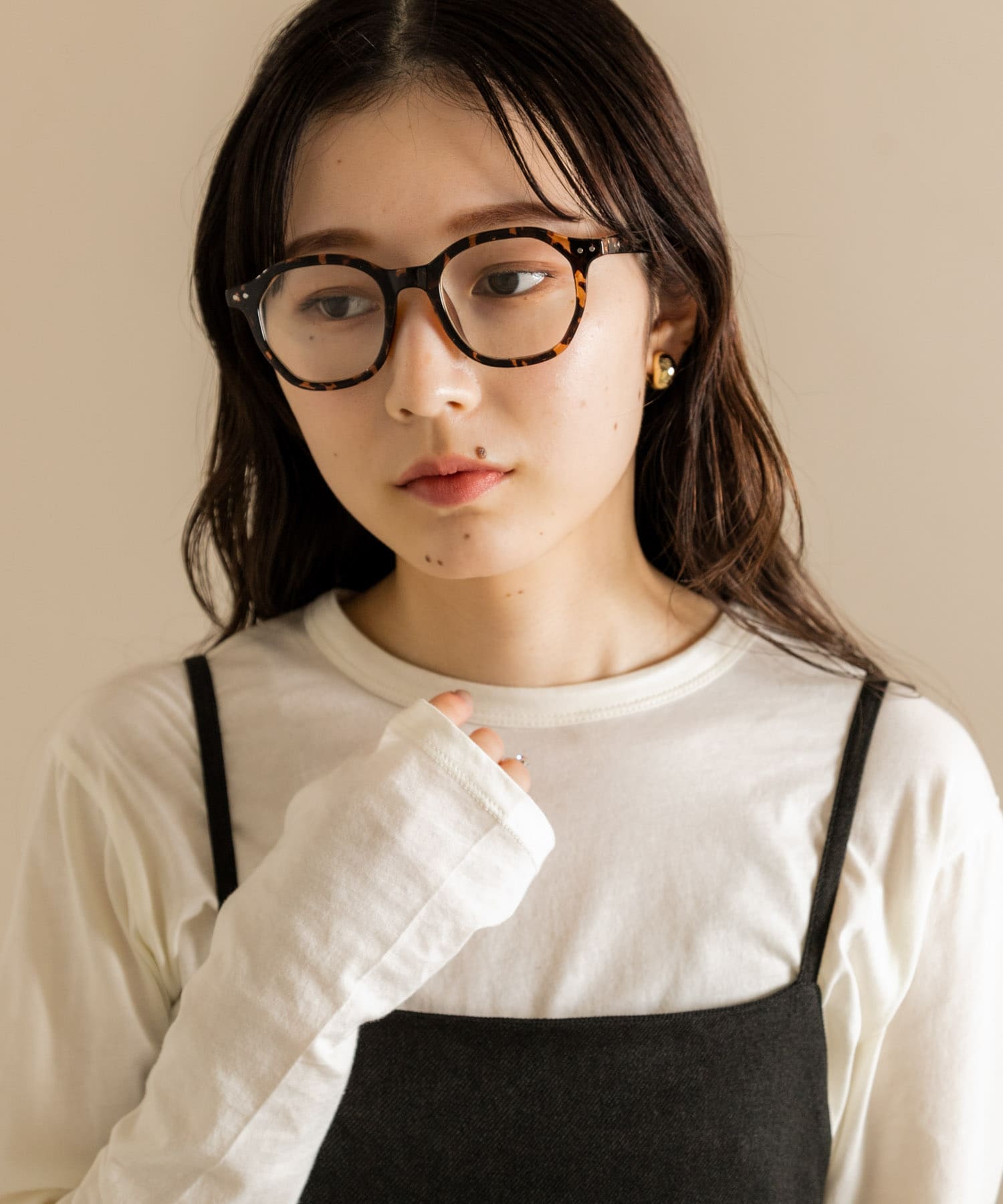 オクタゴンフレームダテメガネ DEMI -