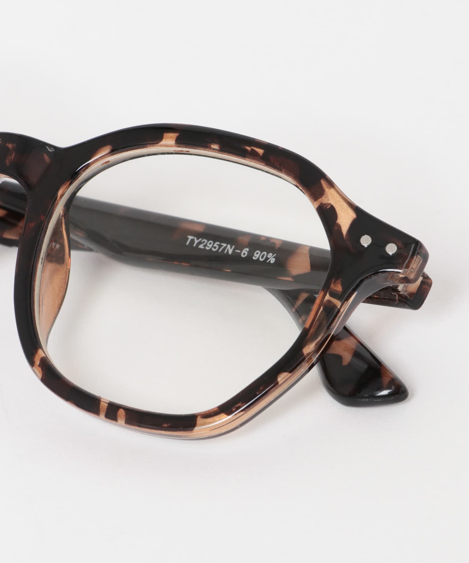 オクタゴンフレームダテメガネ DEMI -