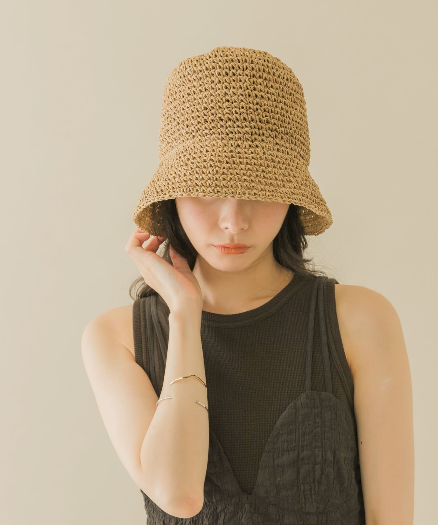 プレーンペーパーハット BEG -