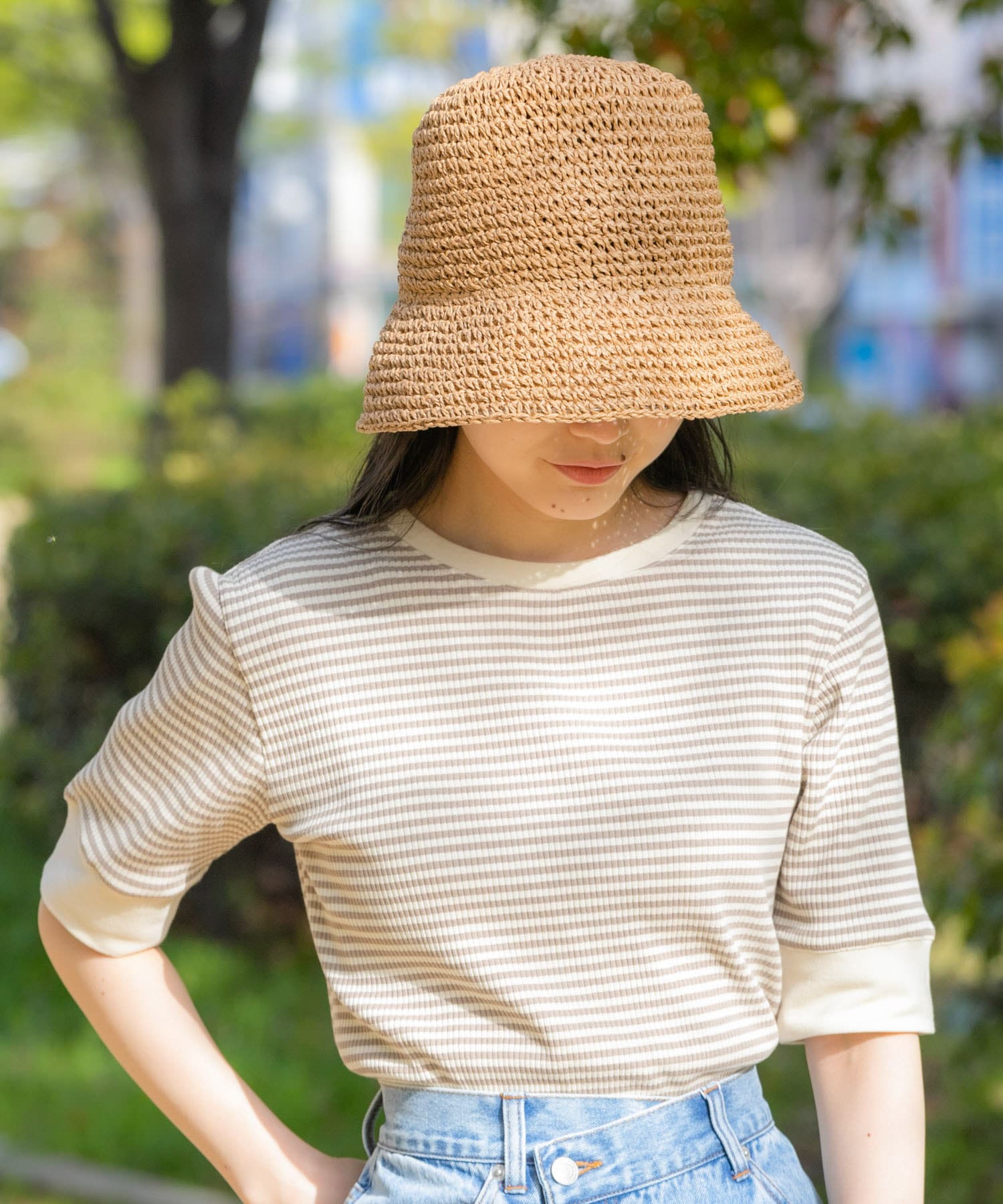 プレーンペーパーハット BEG -