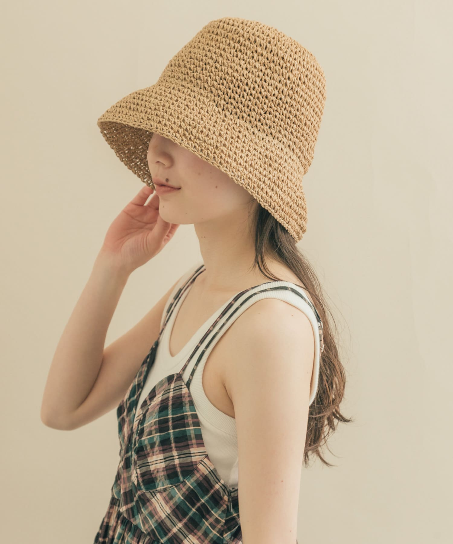 プレーンペーパーハット BEG -