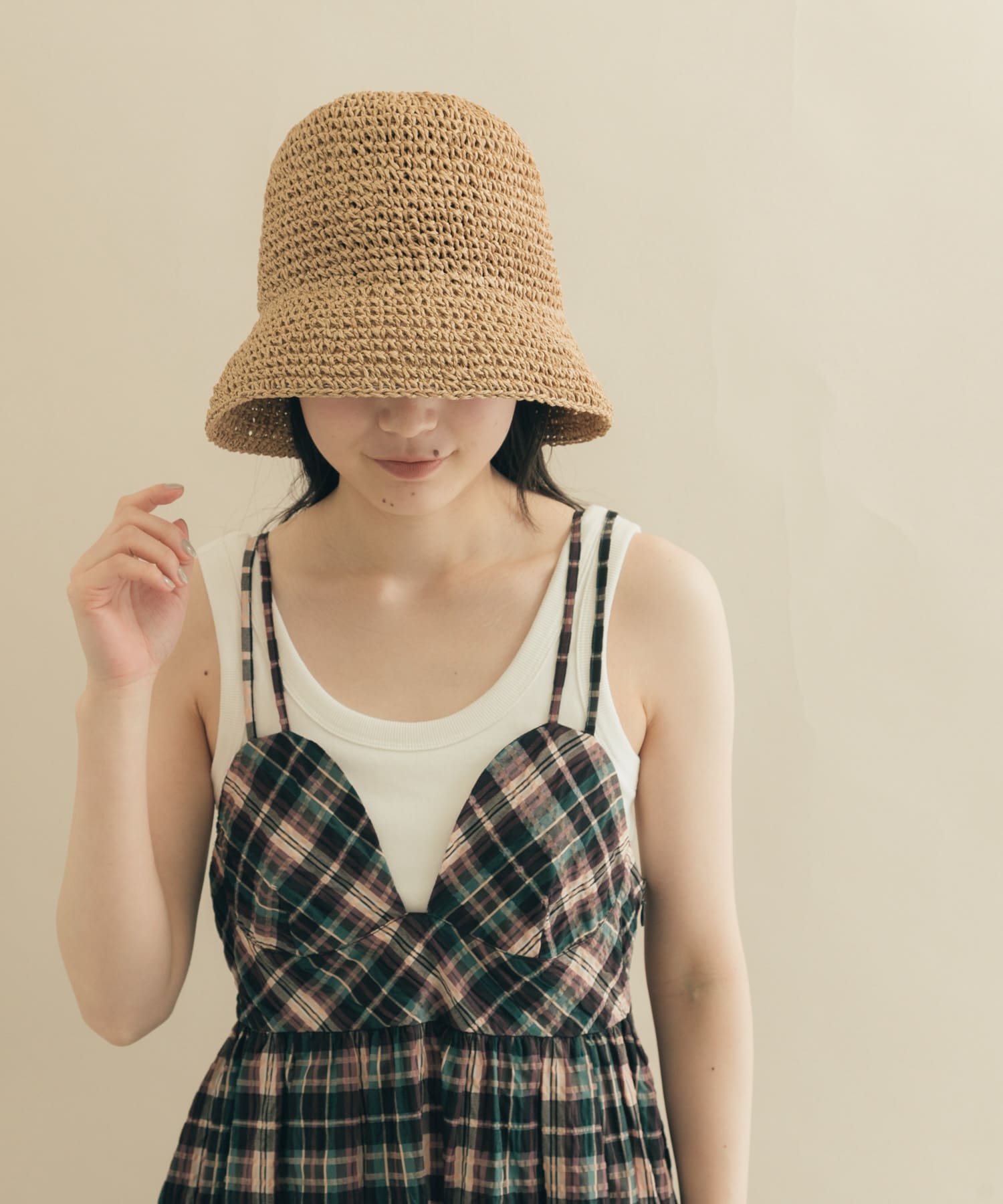 プレーンペーパーハット BEG -