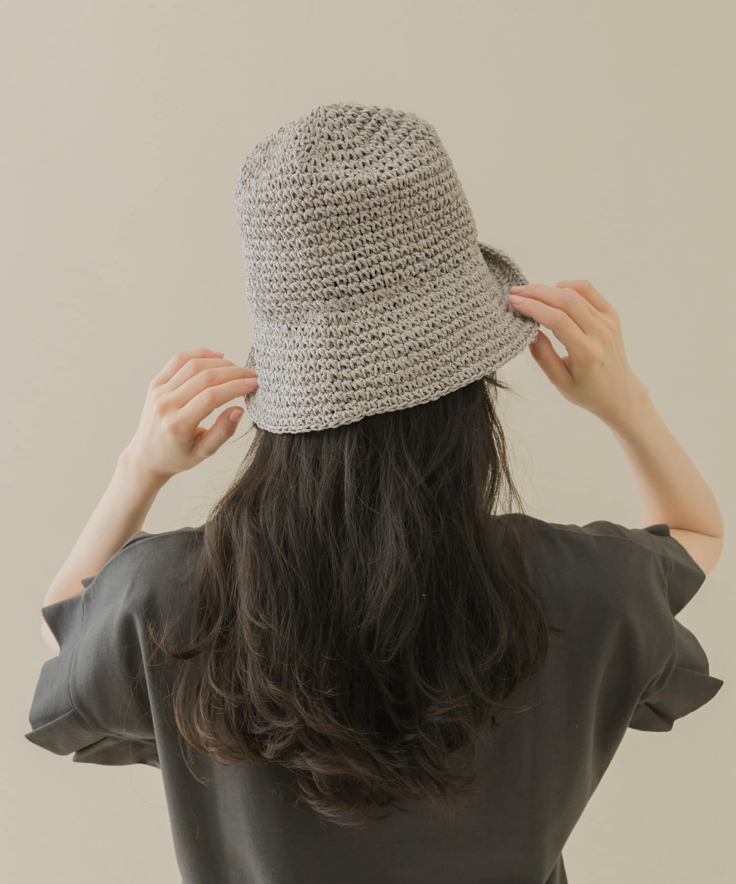 プレーンペーパーハット GRY -