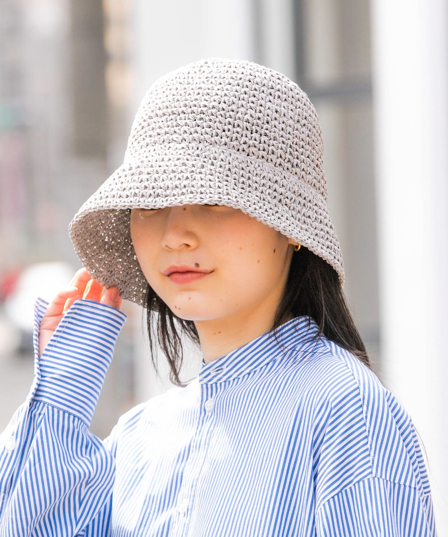 プレーンペーパーハット GRY -