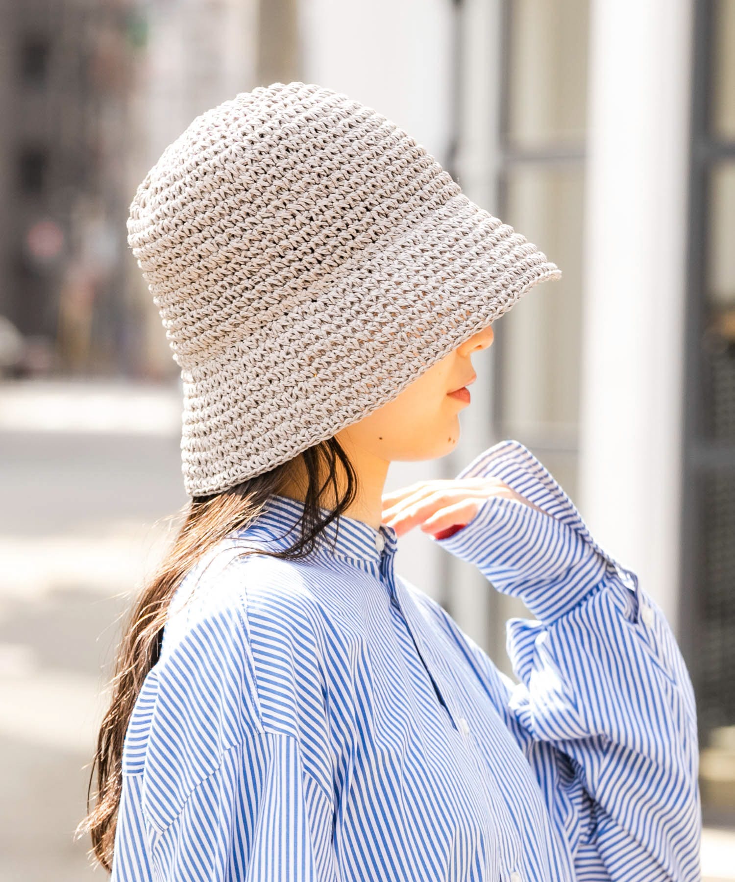 プレーンペーパーハット GRY -