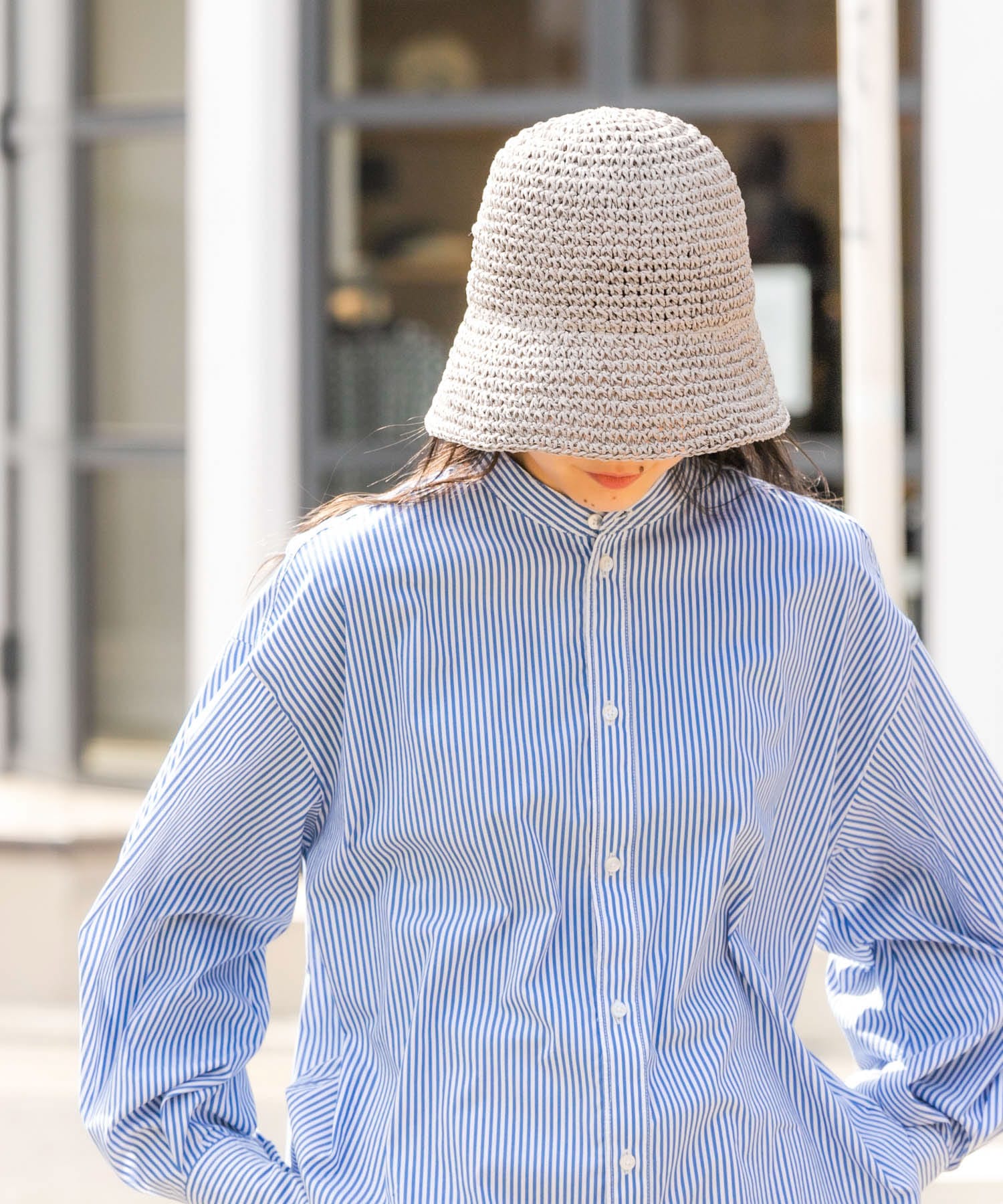 プレーンペーパーハット GRY -