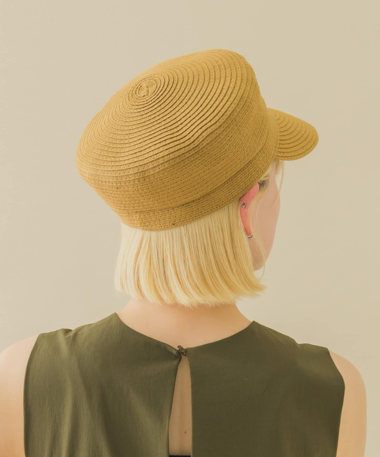 ウォッシャブルペーパーライクキャスケット BEG -