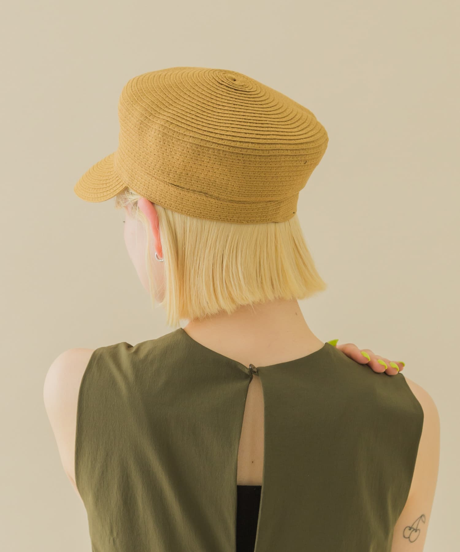 ウォッシャブルペーパーライクキャスケット BEG -