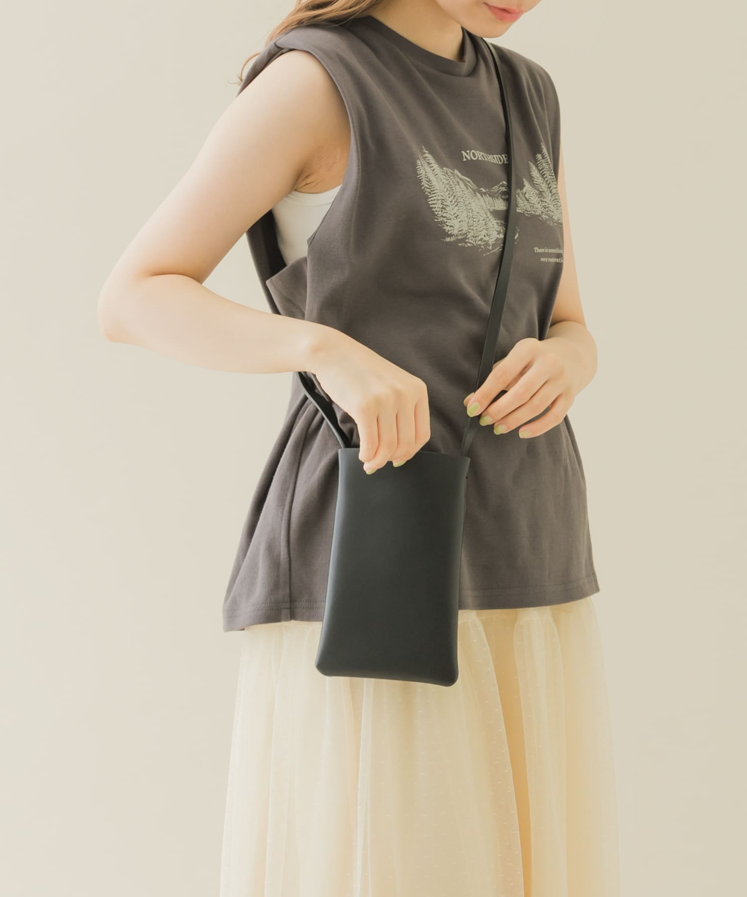 スクエアミニショルダー BLK -