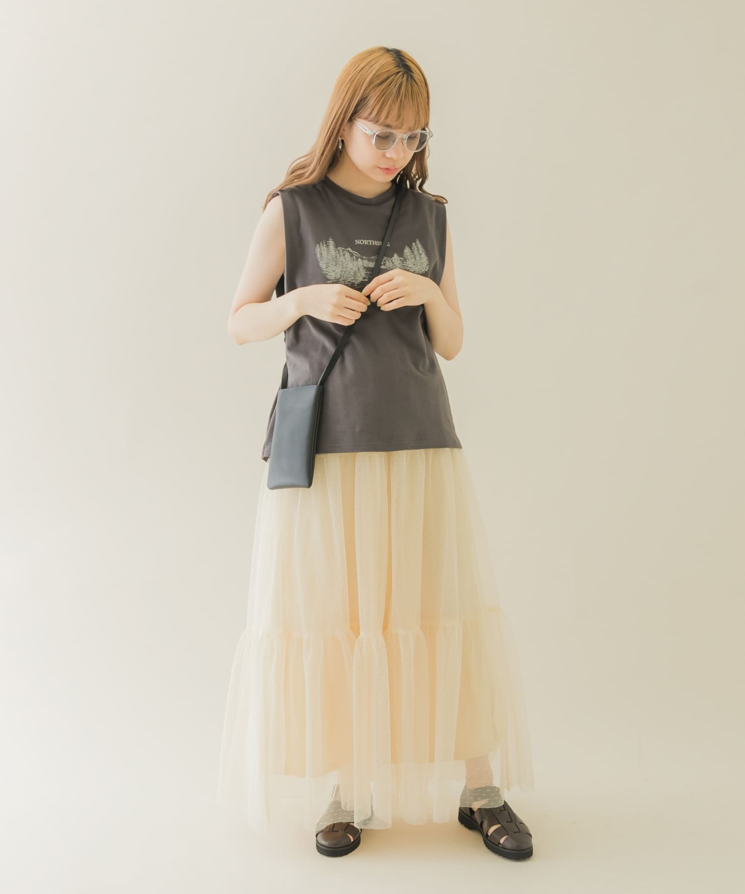 スクエアミニショルダー BLK -