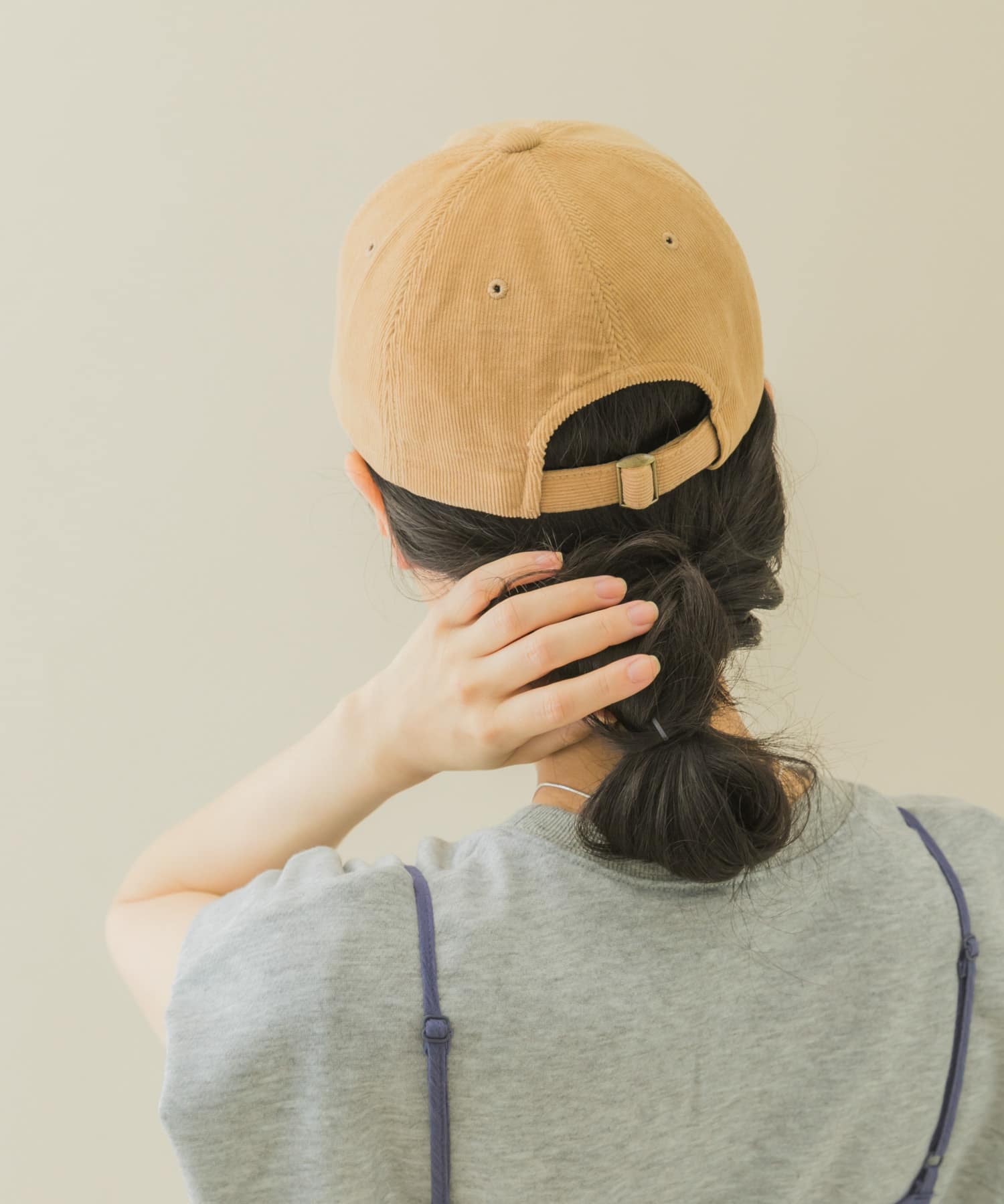 コーデュロイキャップ BEG -