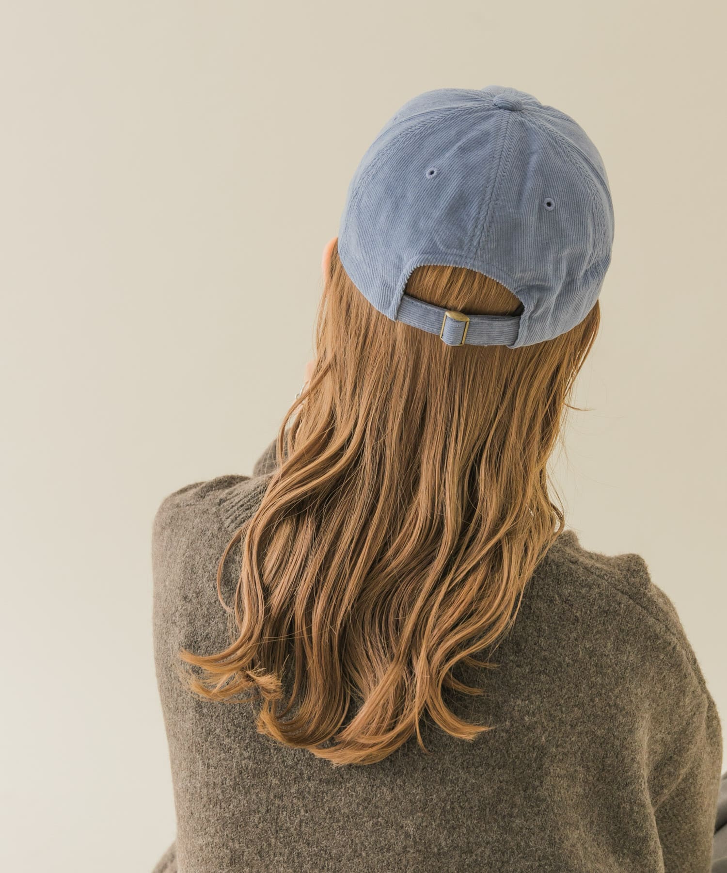 コーデュロイキャップ BLU -
