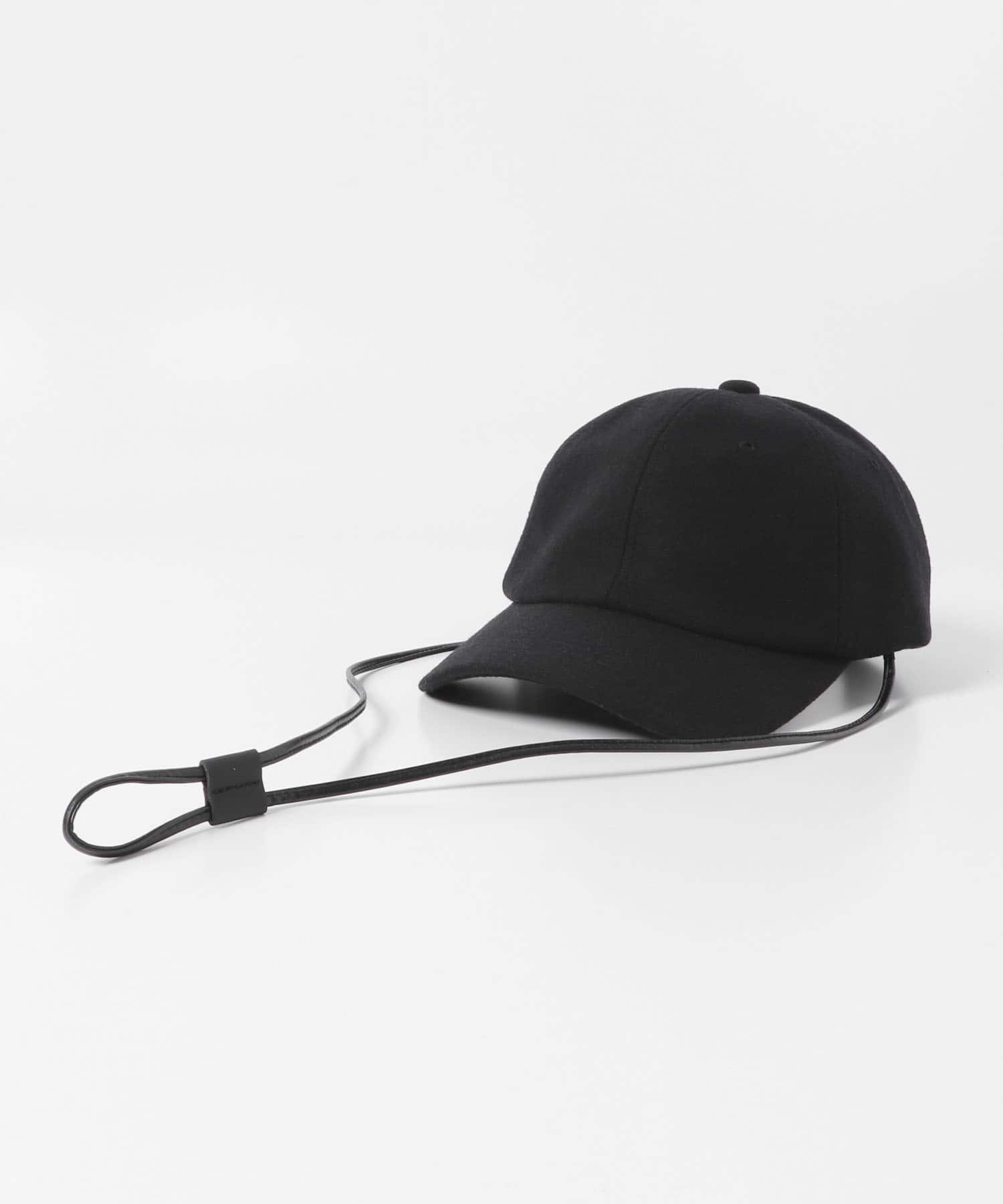 2WAYメルトンキャップ BLK -