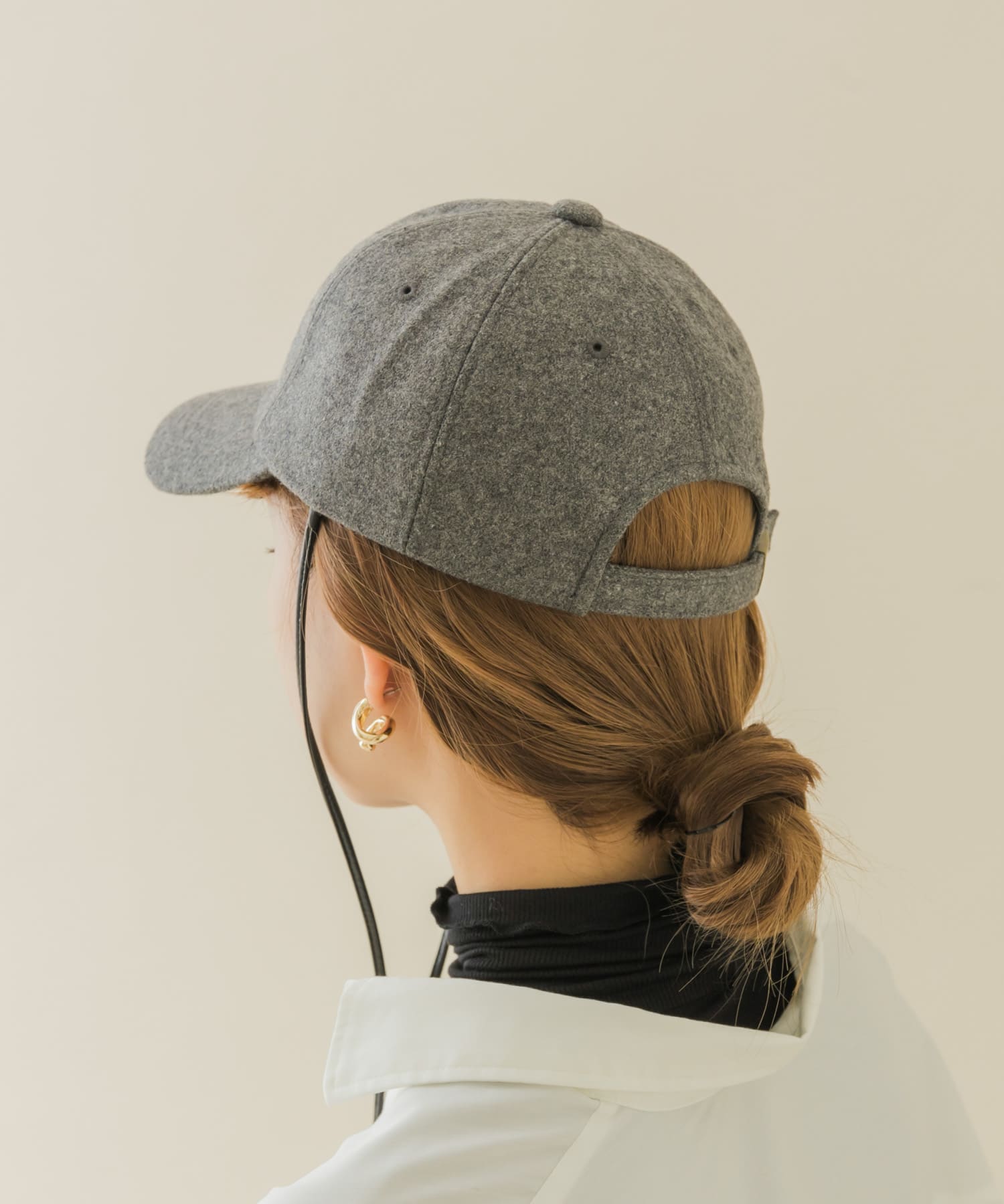 2WAYメルトンキャップ GRY -