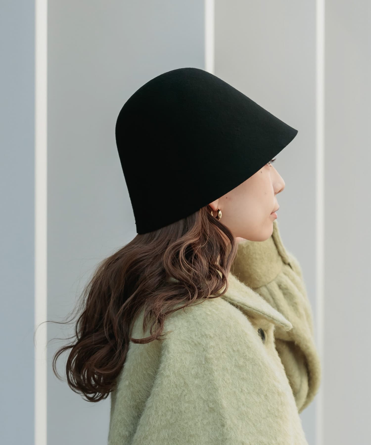 ウールクローシュハット BLK -