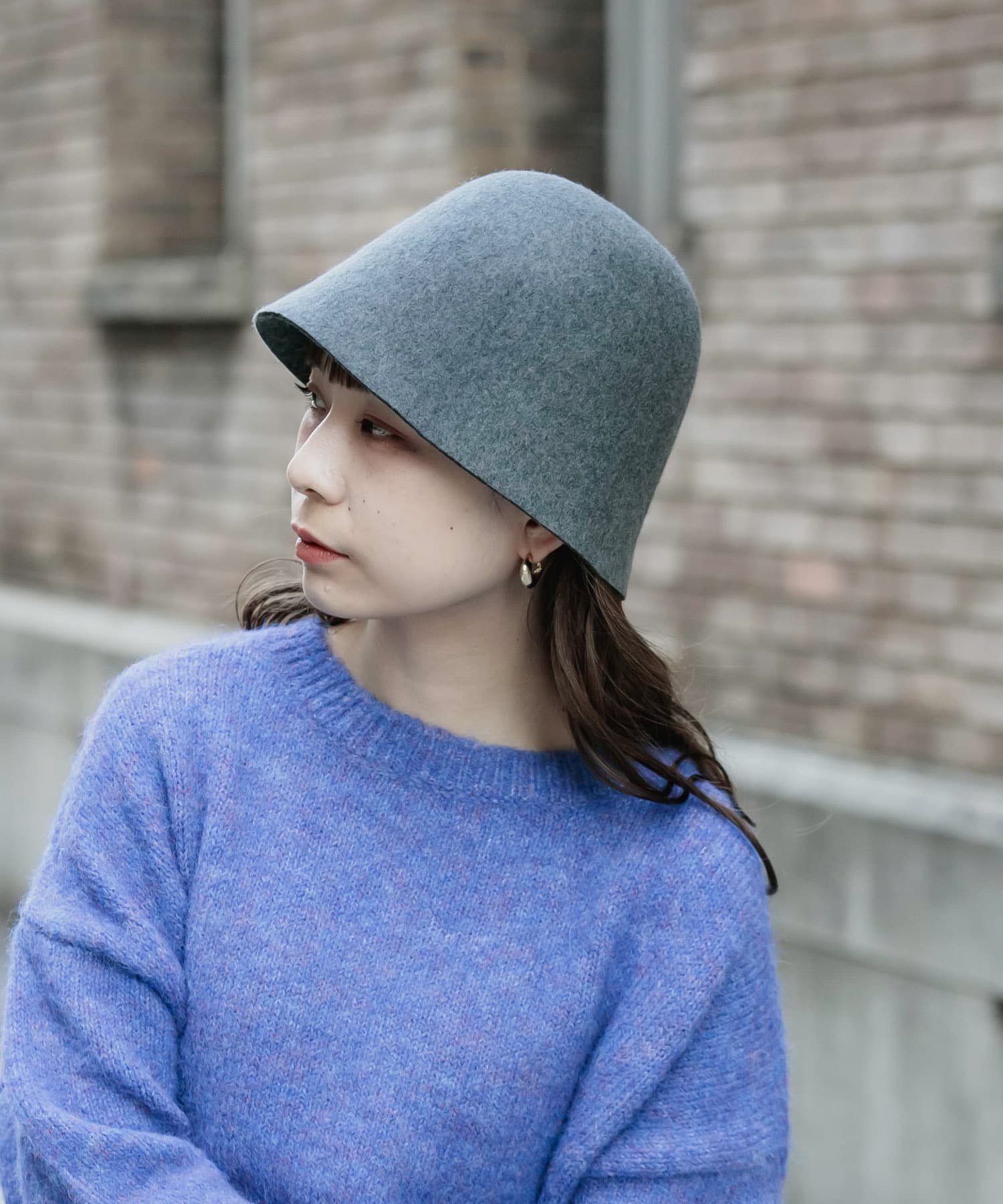 ウールクローシュハット GRY -