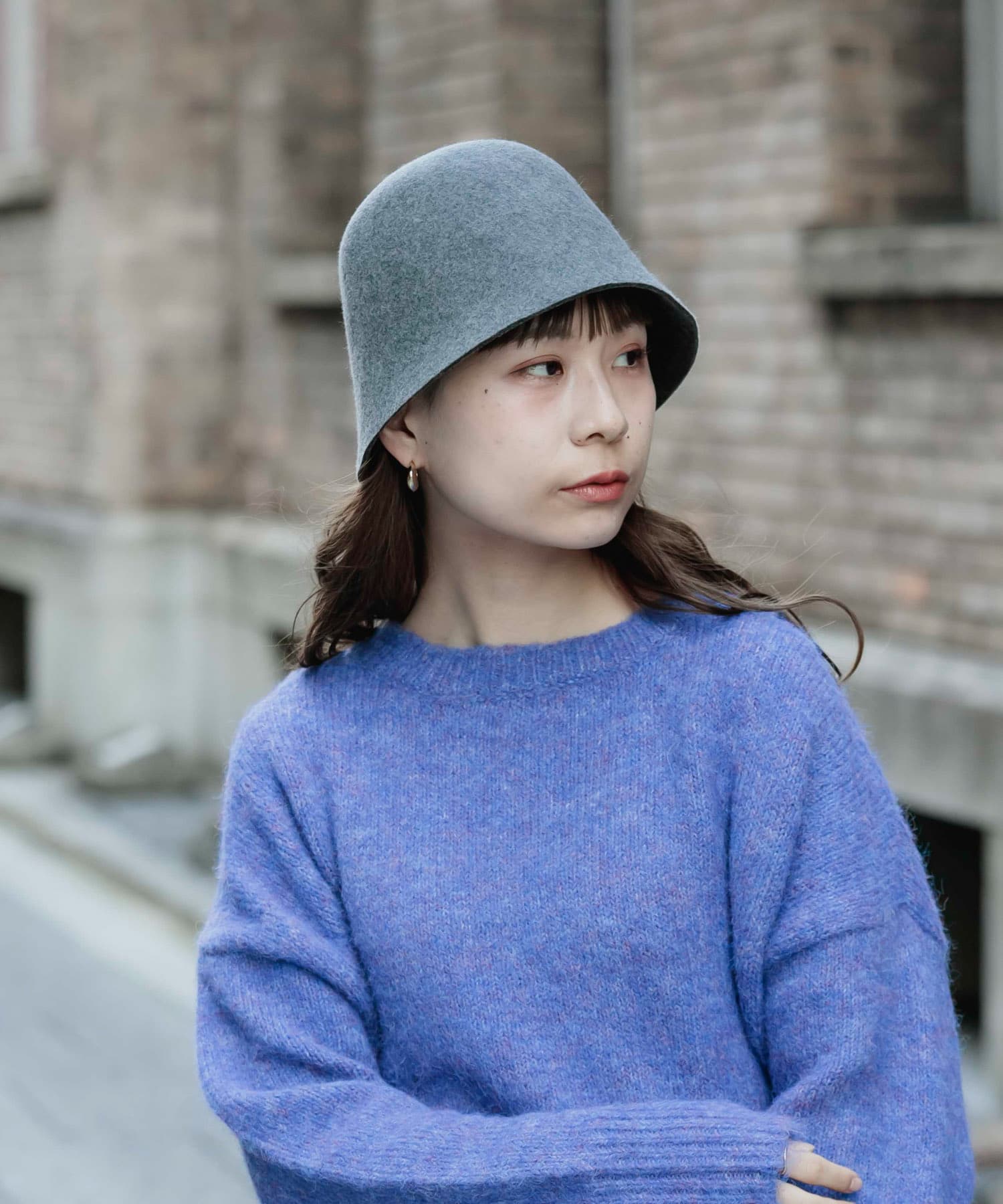 ウールクローシュハット GRY -