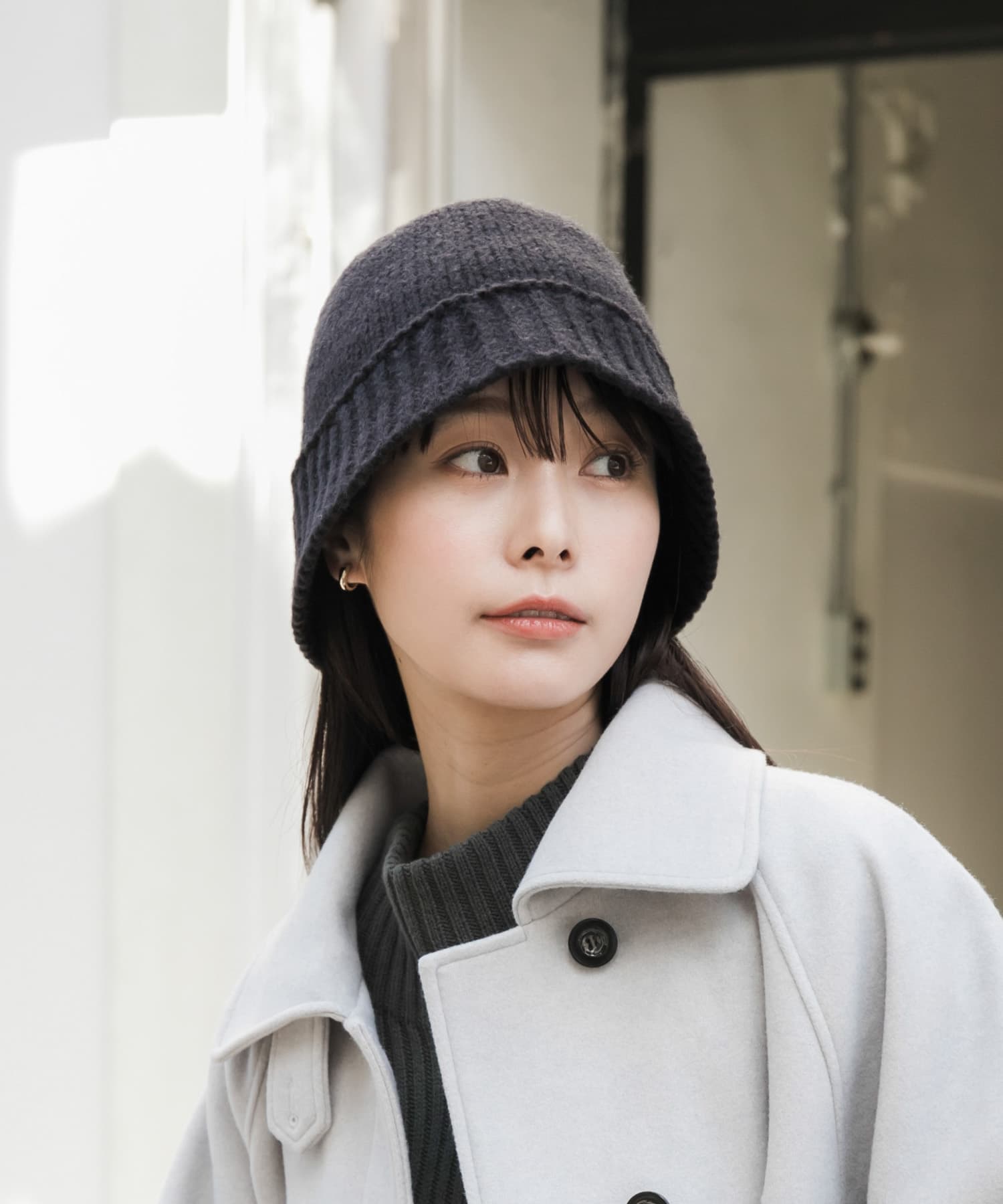 ニットデザインハット BLK -