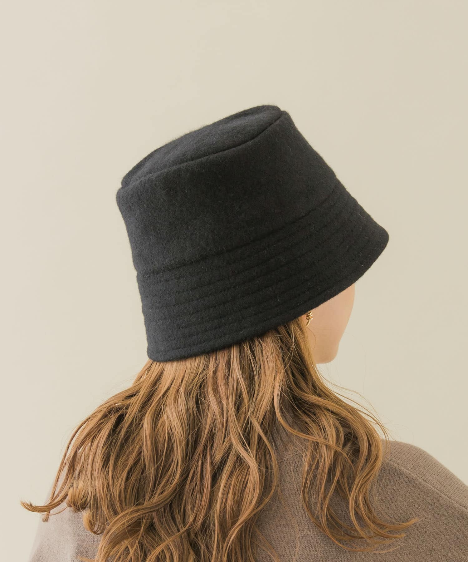 ソフトウールバケットハット BLK -