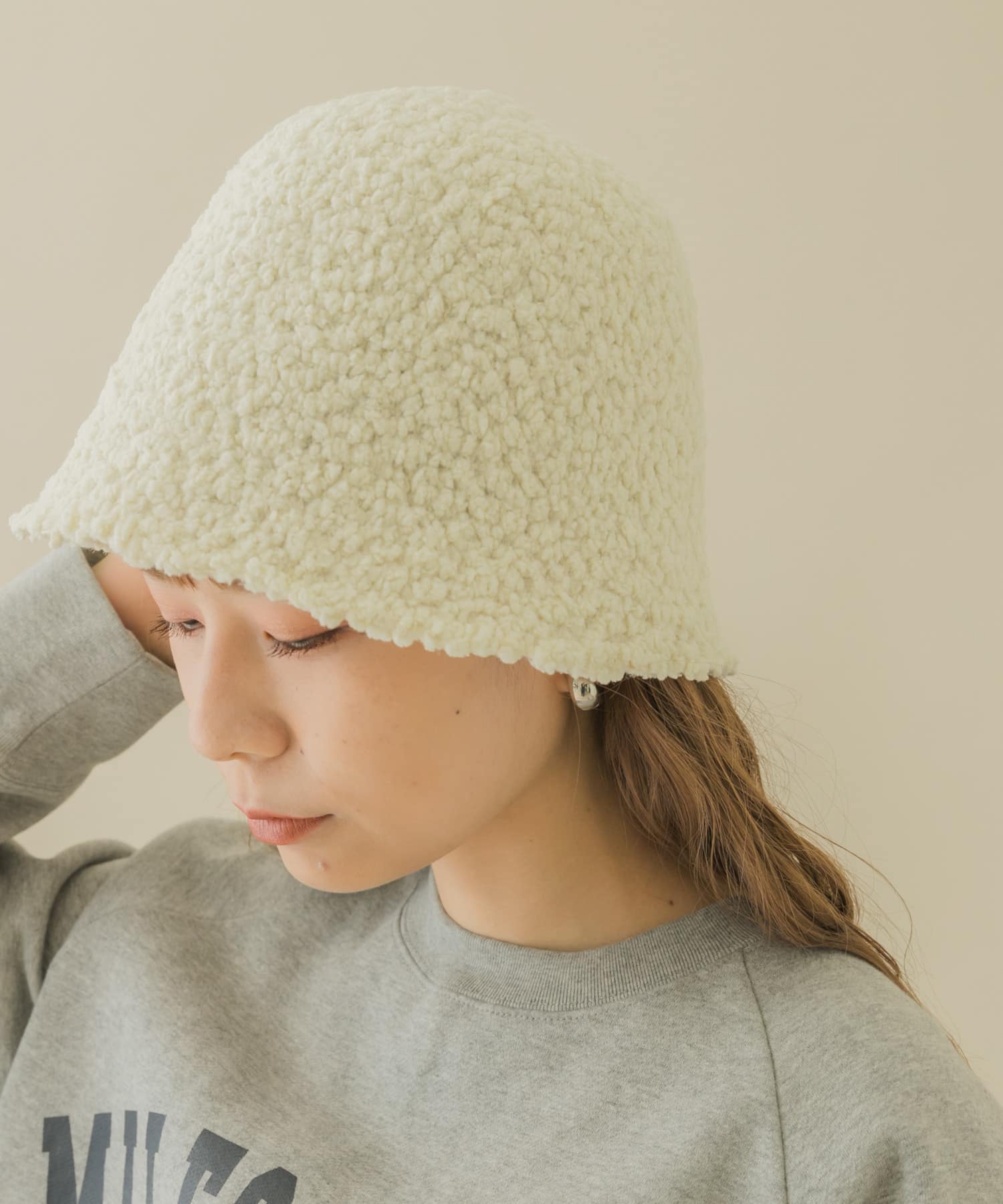 モコモコクローシュハット IVO -