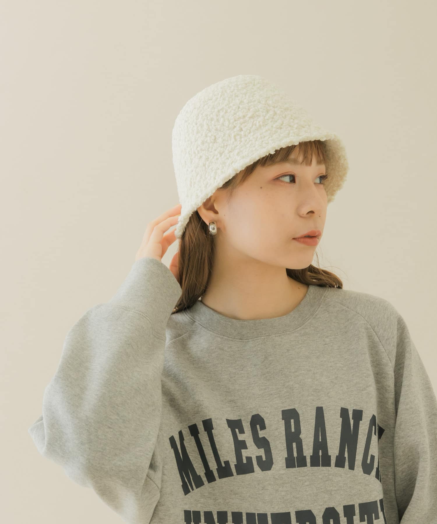 モコモコクローシュハット IVO -