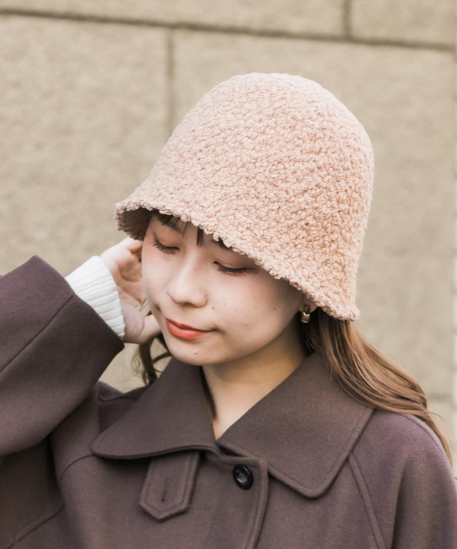 モコモコクローシュハット CML -