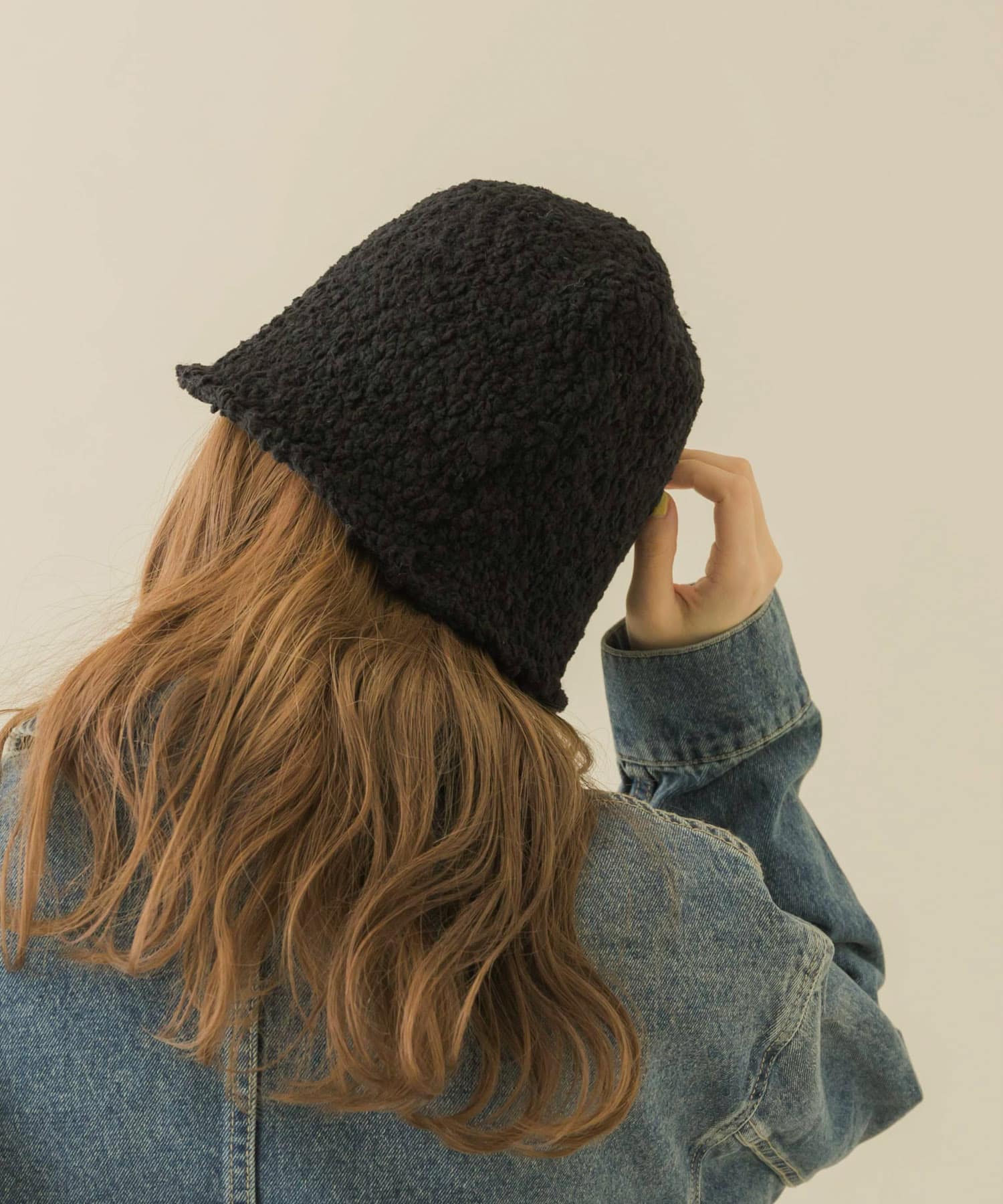 モコモコクローシュハット BLK -