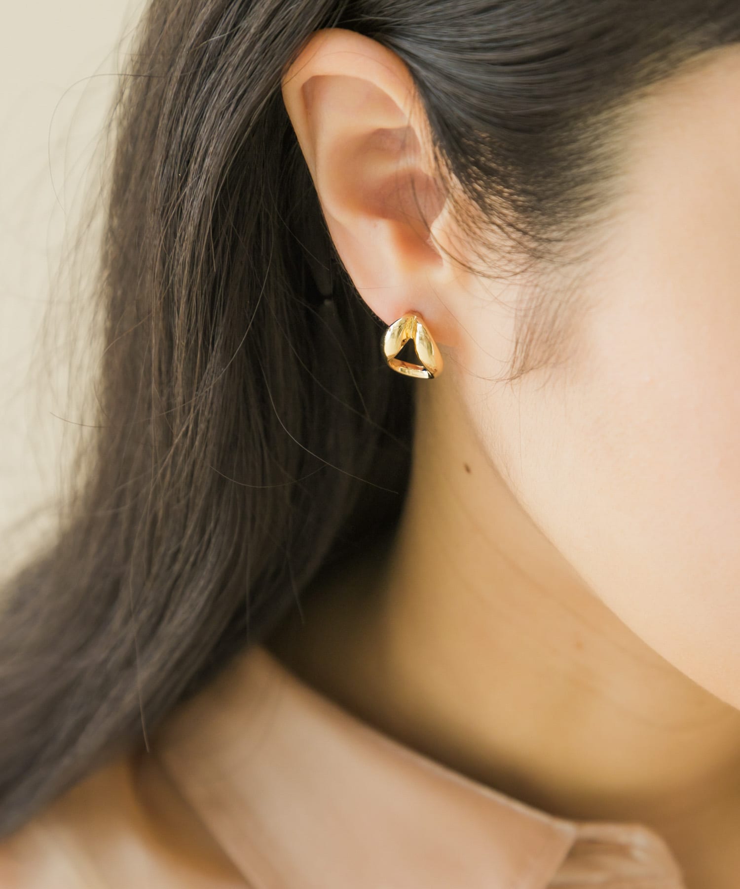 メタルチェーン2WAYピアス GD/SL -