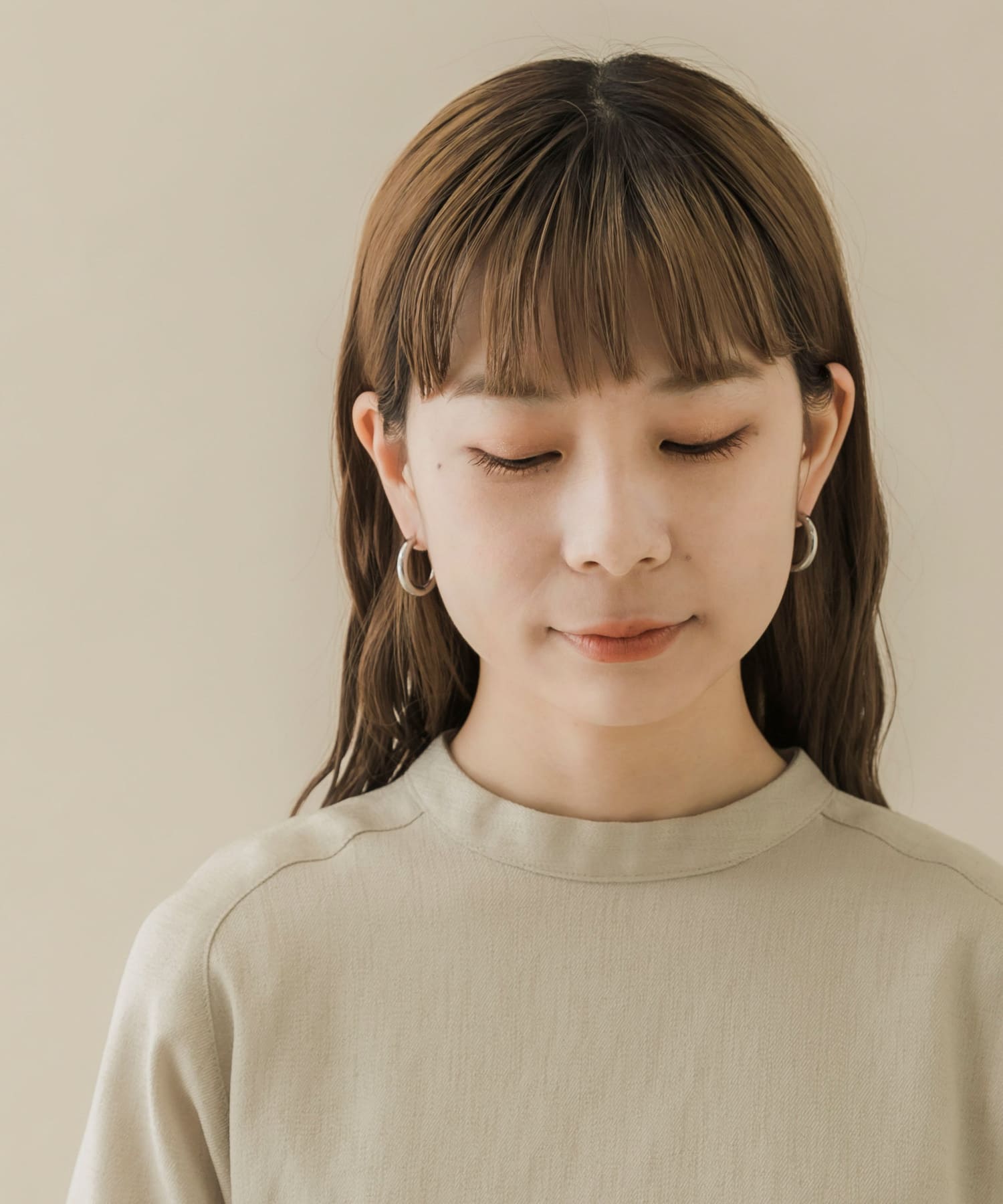 サージカルステンレスワイドフープピアス SLV -