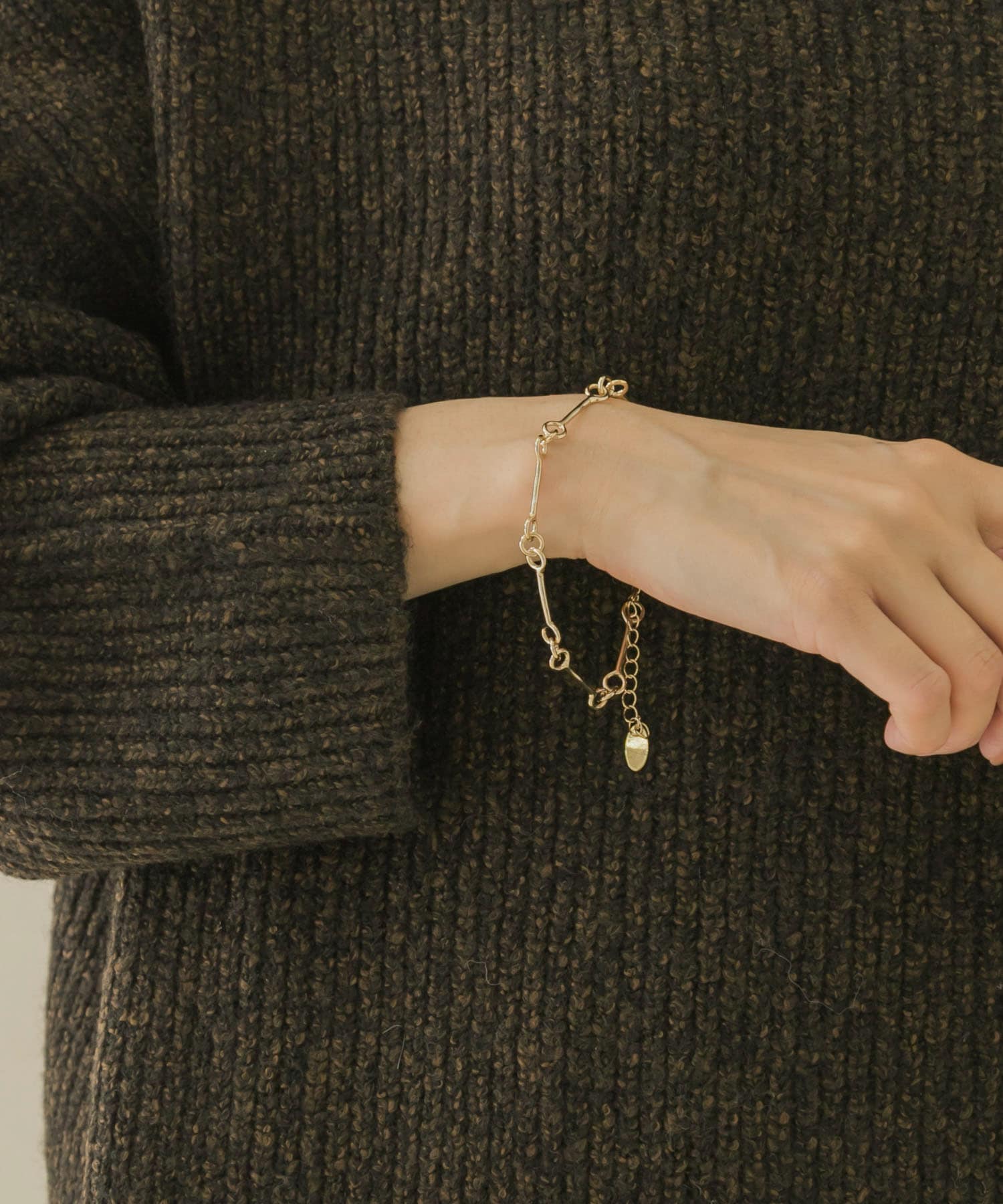 サークルチェーンブレスレット GLD -