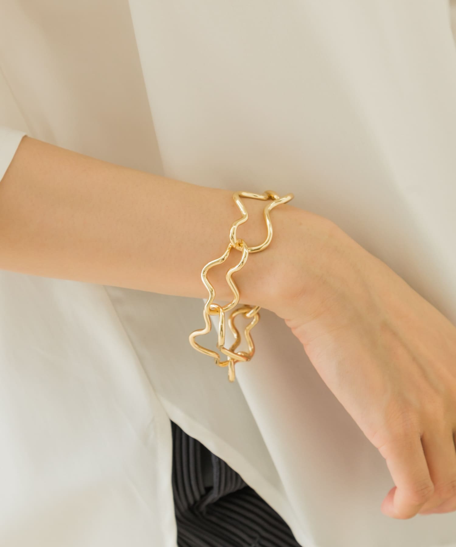 クラウドチェーンブレスレット GLD -
