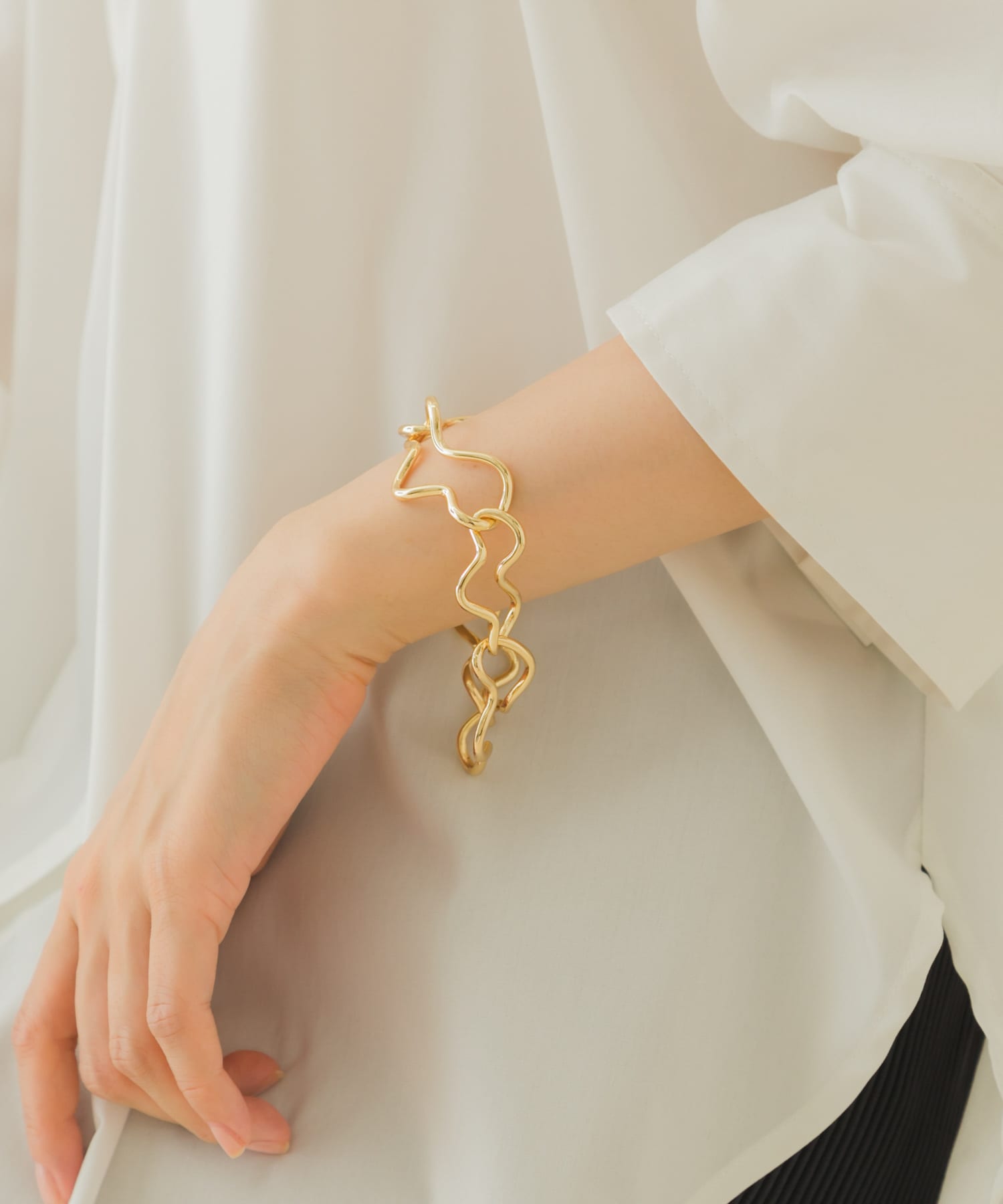 クラウドチェーンブレスレット GLD -