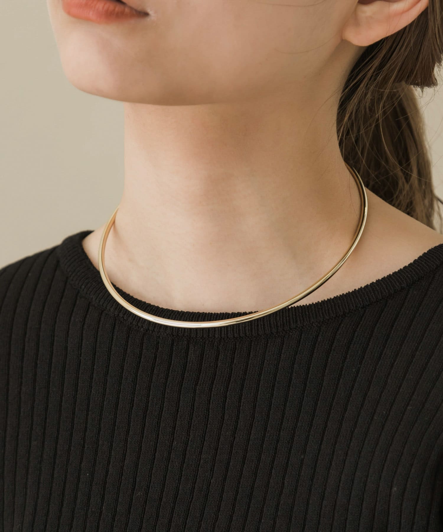 ベーシックメタルネックカフ GLD -