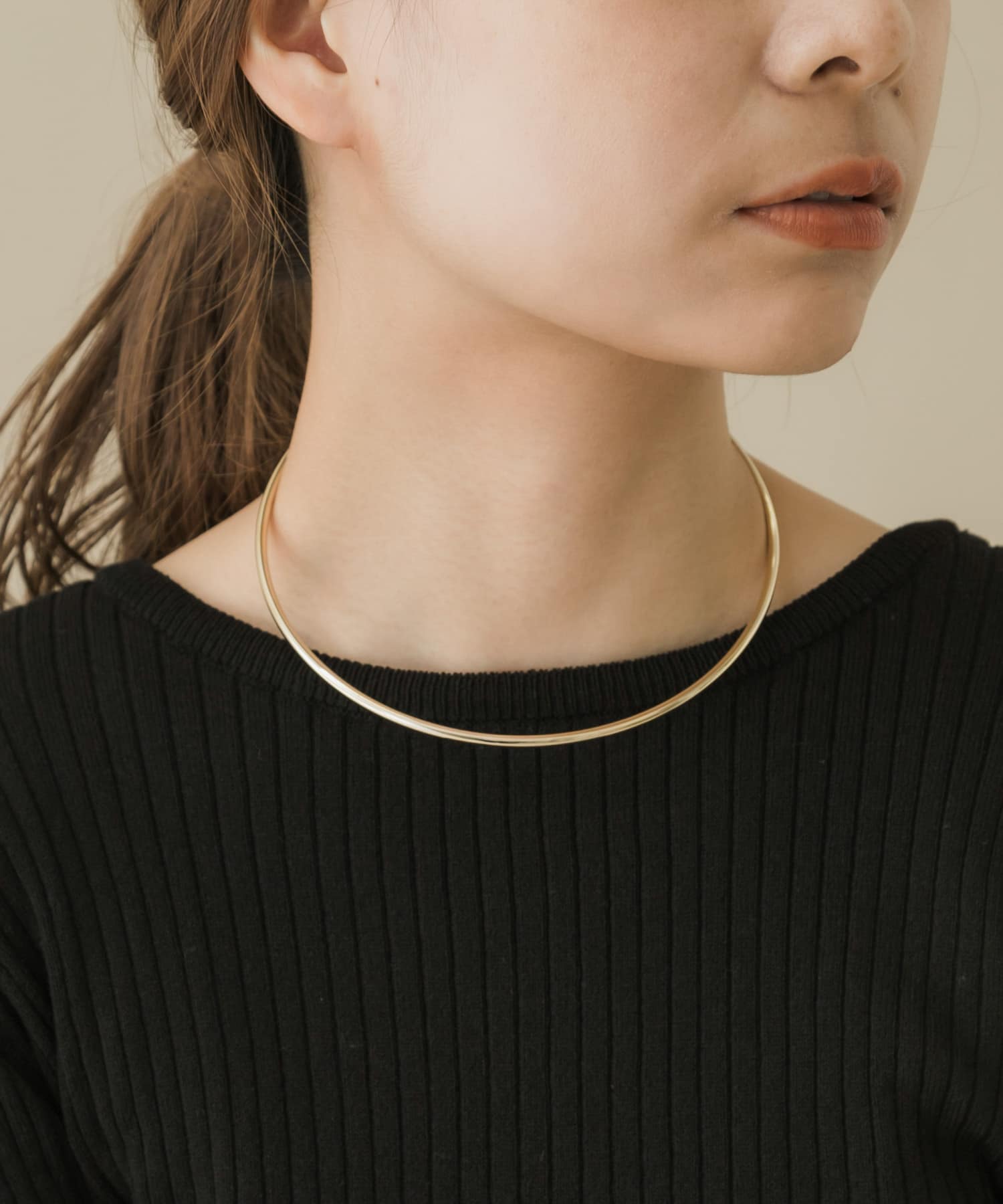 ベーシックメタルネックカフ GLD -