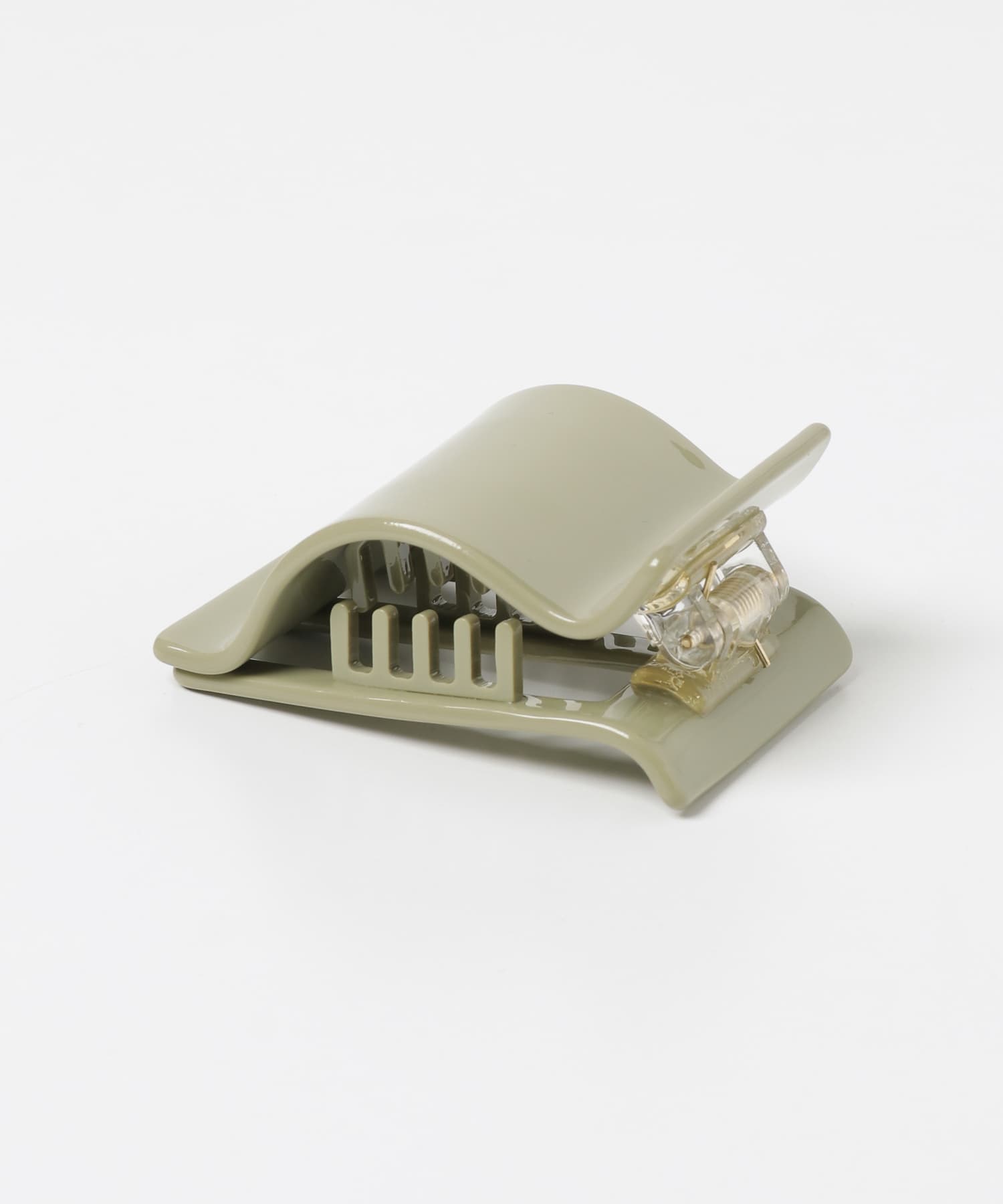 ワイドプレートアセチヘアクリップ GRN -