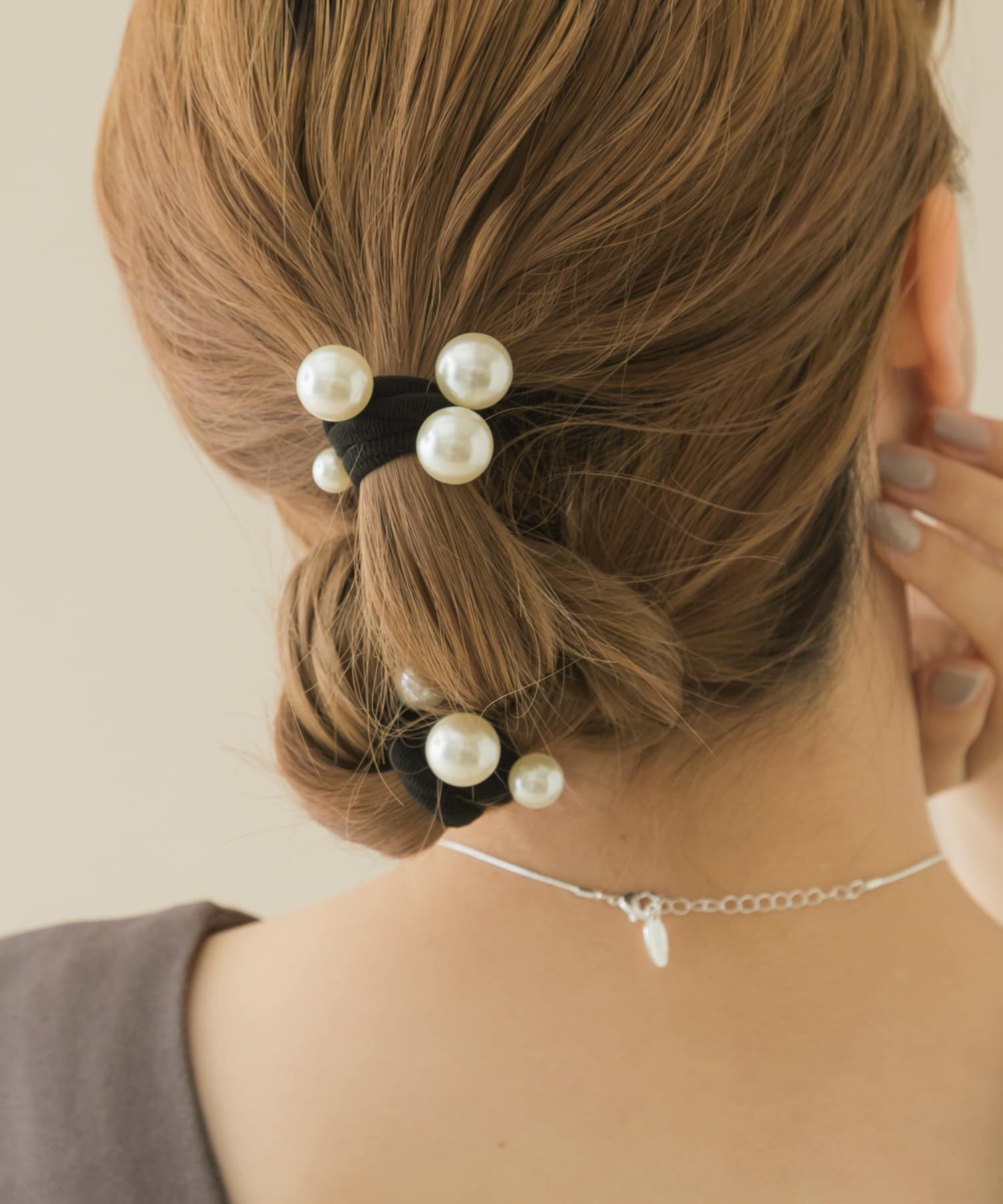 パール2ゴムセット BK/IV -