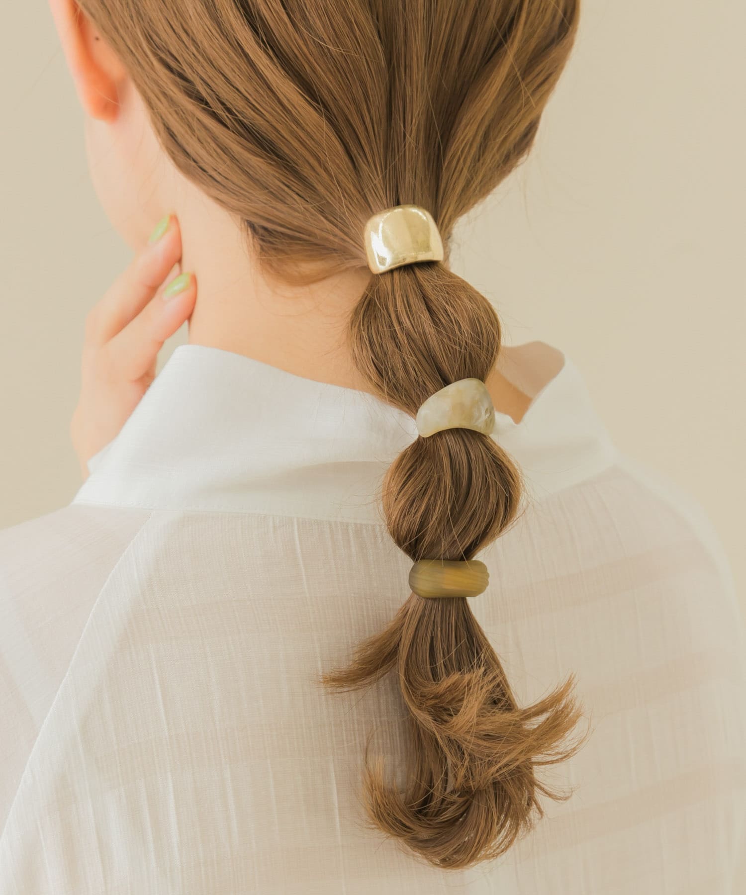 マットカラーメタルヘアカフセット GLD -