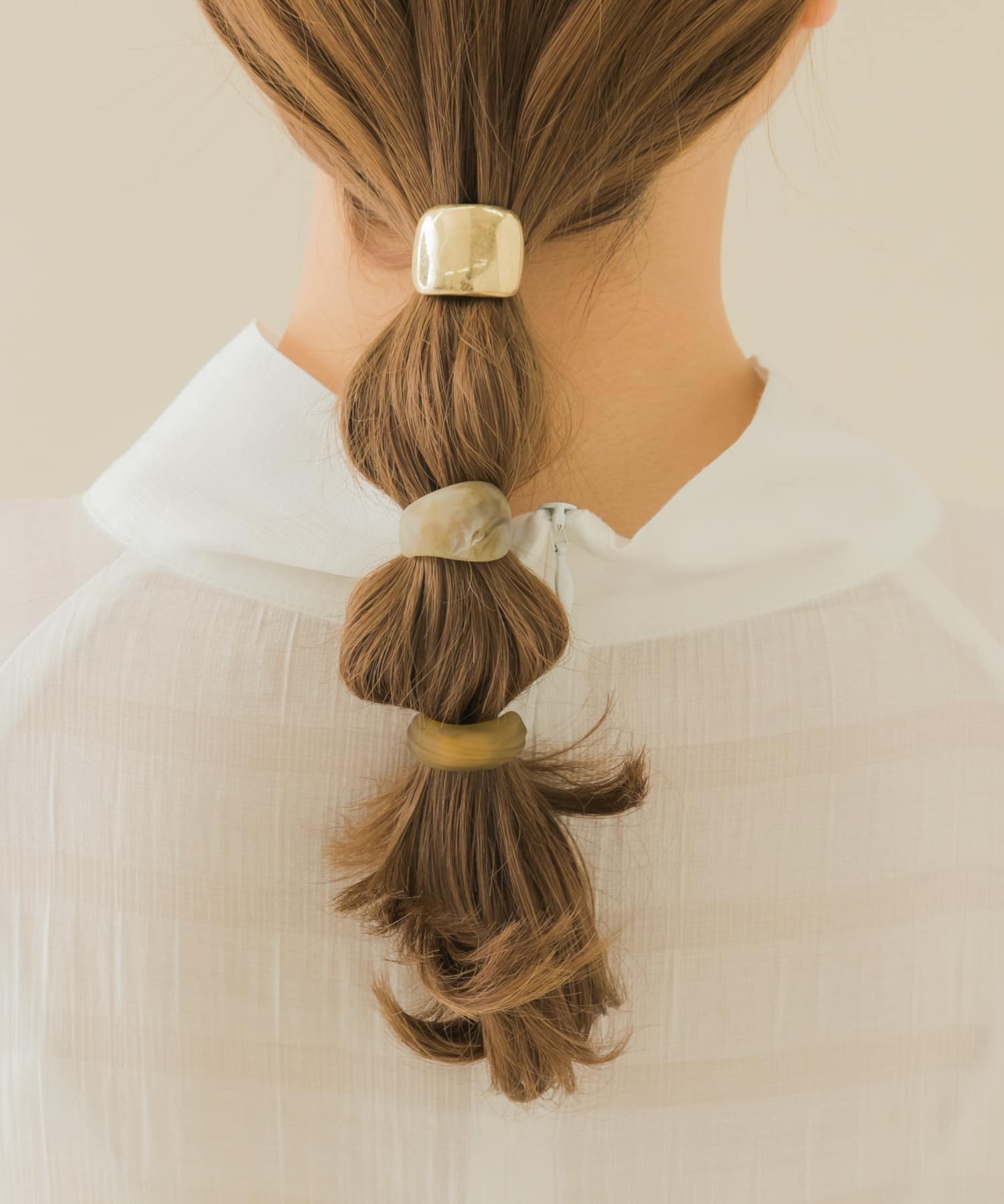 マットカラーメタルヘアカフセット GLD -