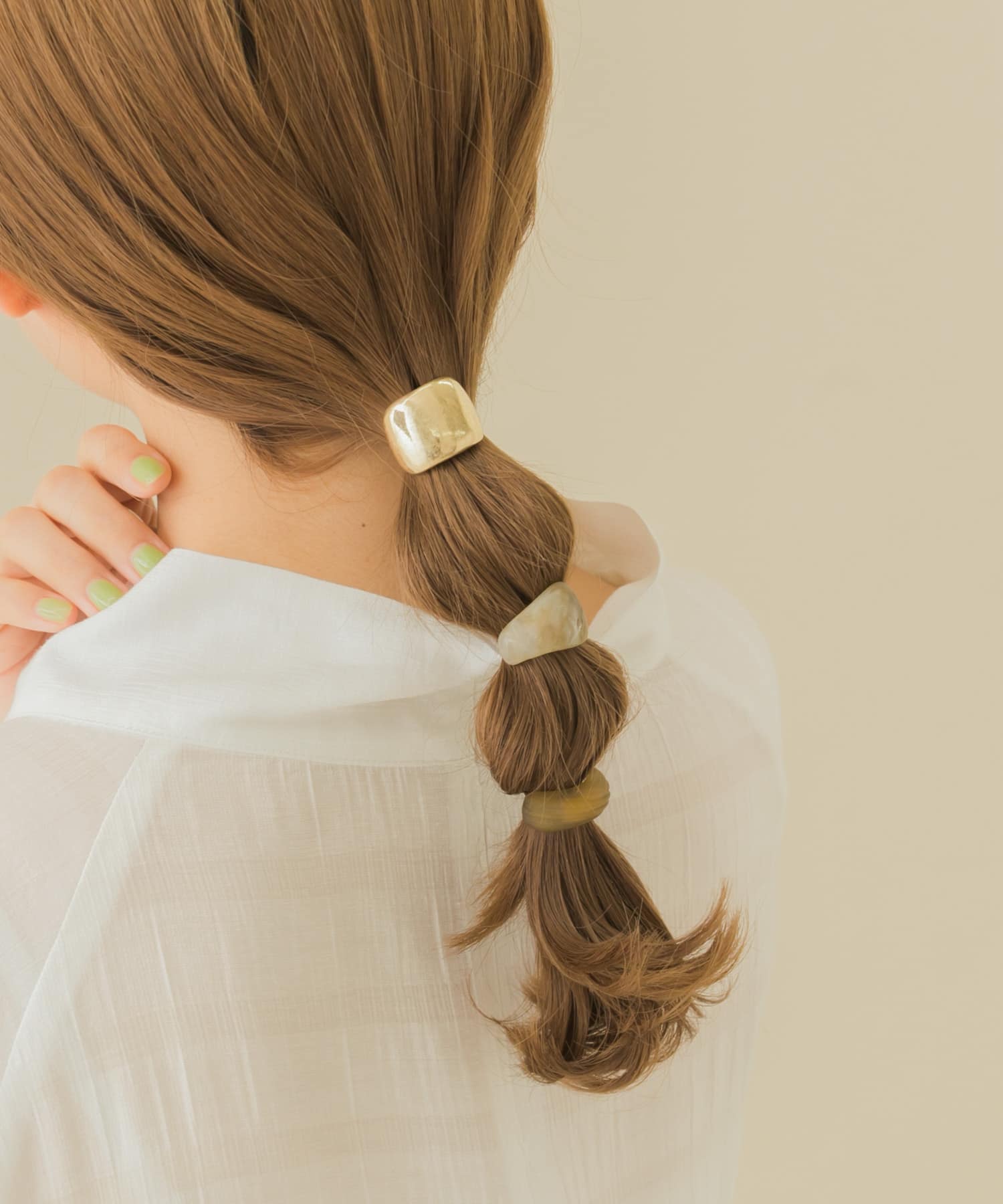 マットカラーメタルヘアカフセット GLD -