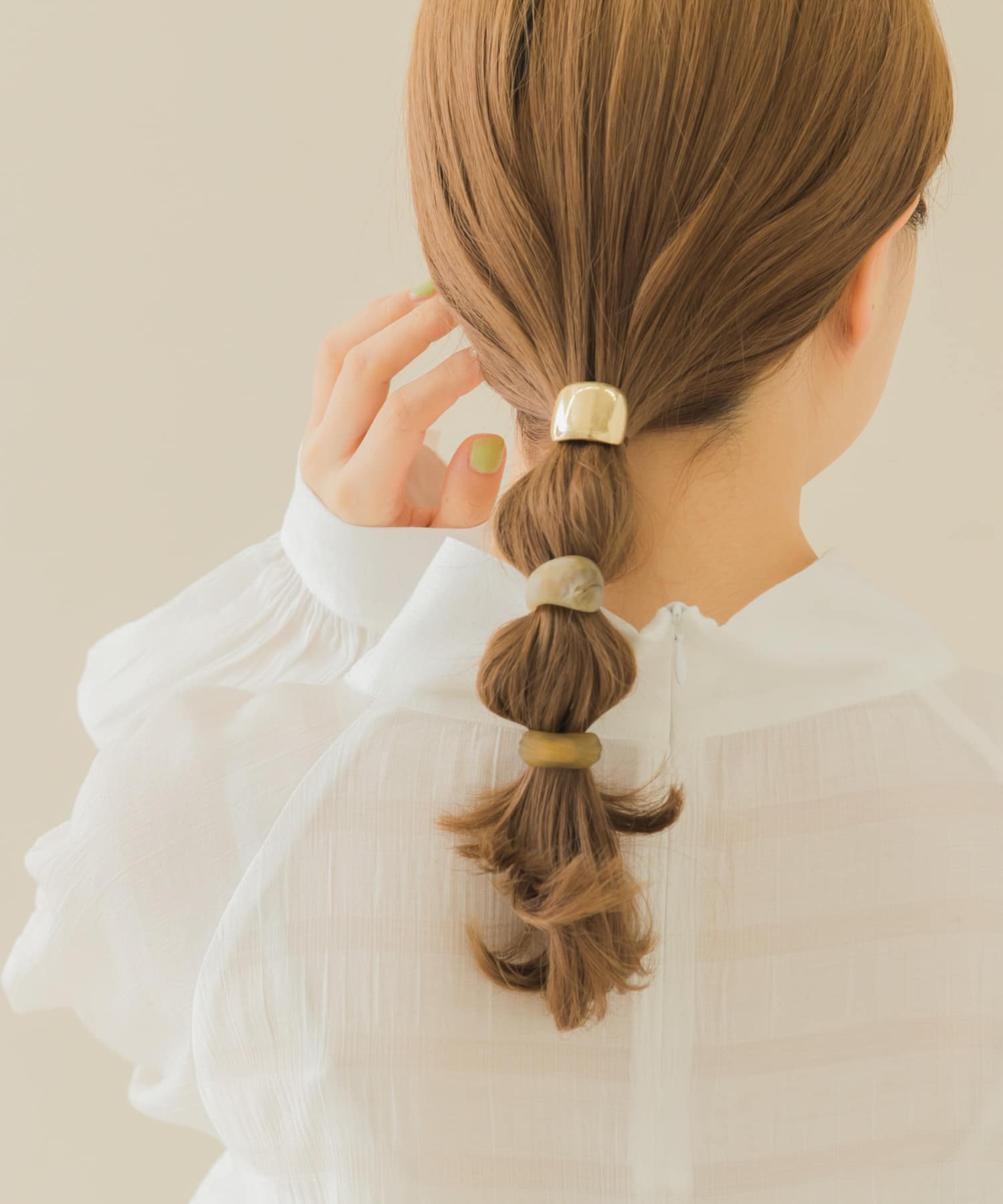 マットカラーメタルヘアカフセット GLD -