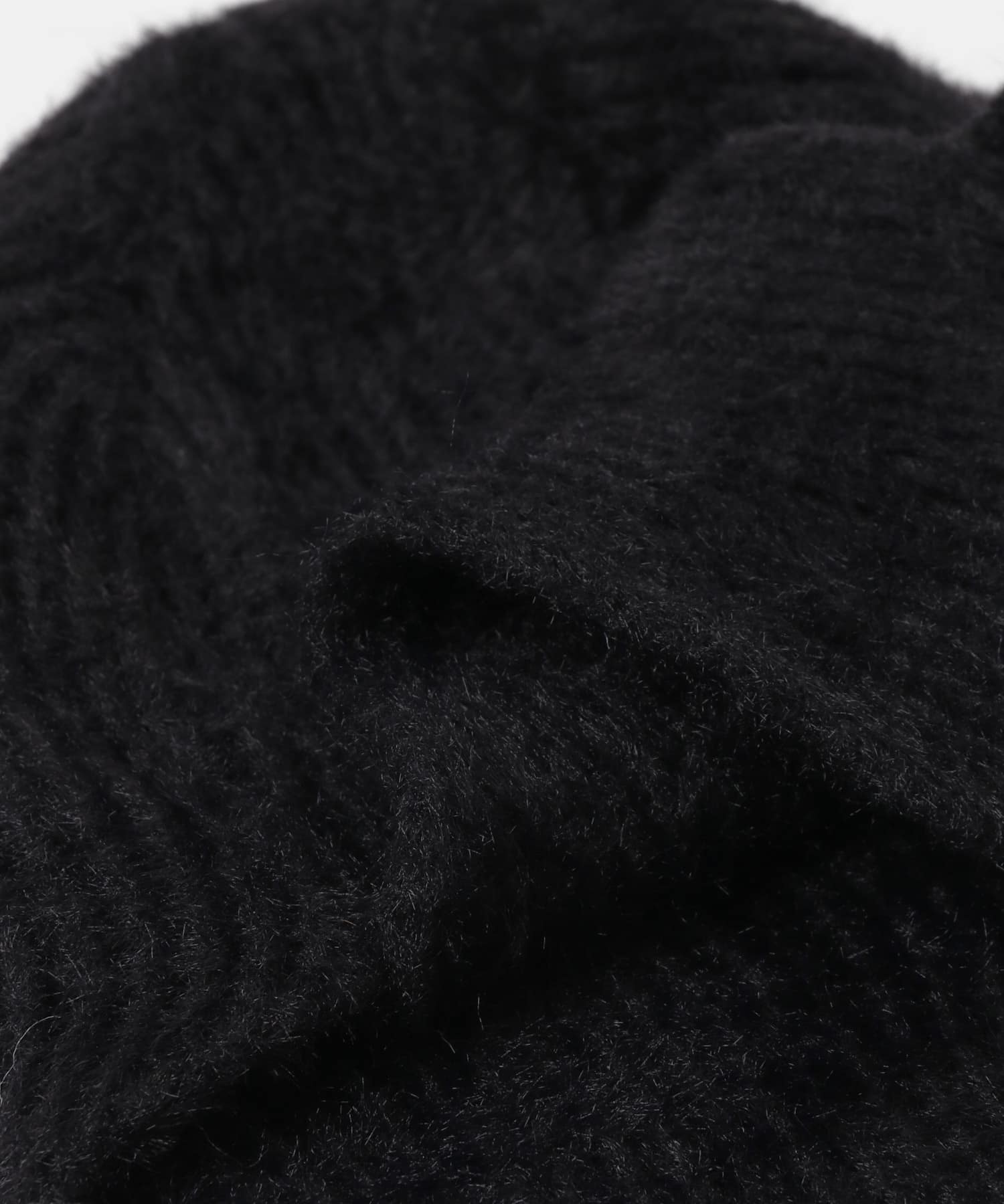 シャギーニットフライトキャップ BLK -