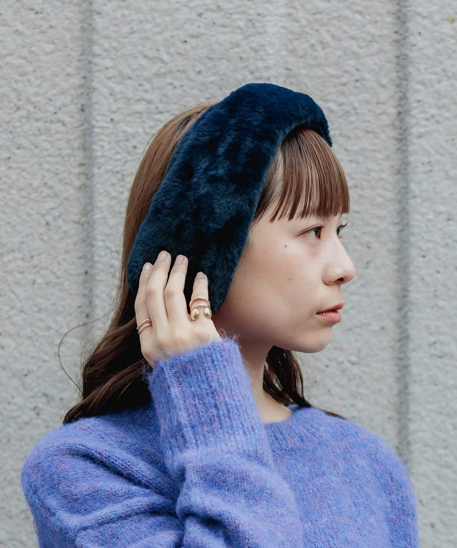 エコファーイヤーマフ NVY -