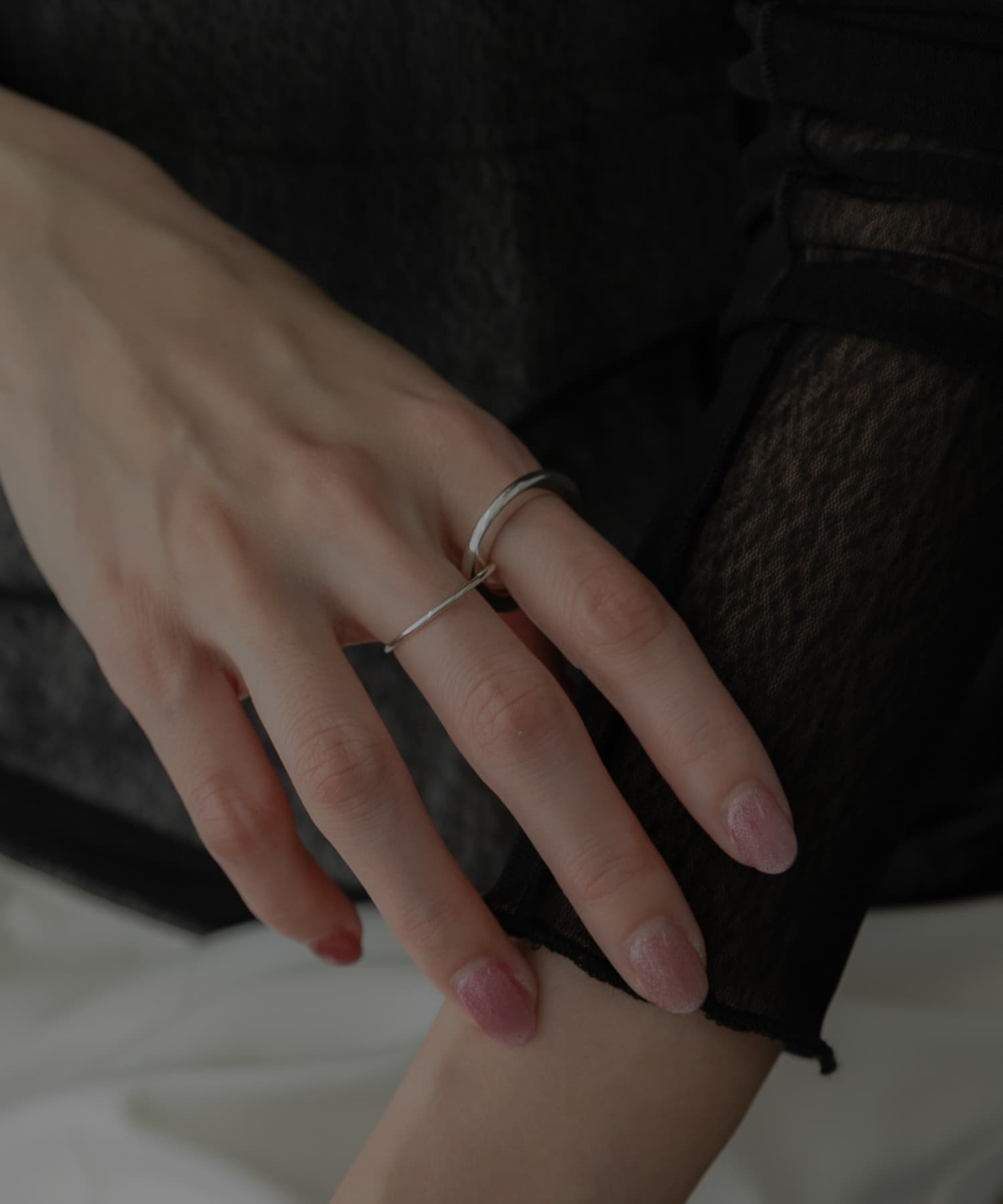 SMELLY so’　double circle ring SLV 11