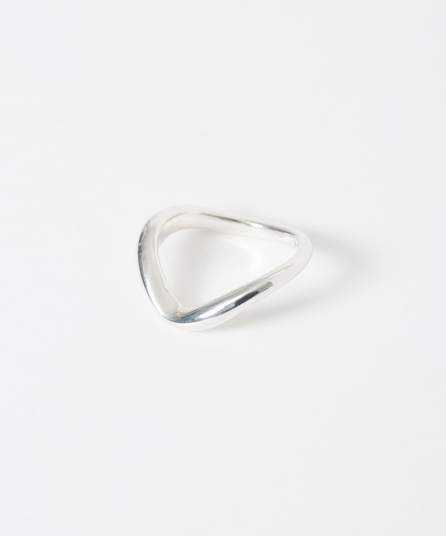 SMELLY so’　curved pinky ring SLV 3