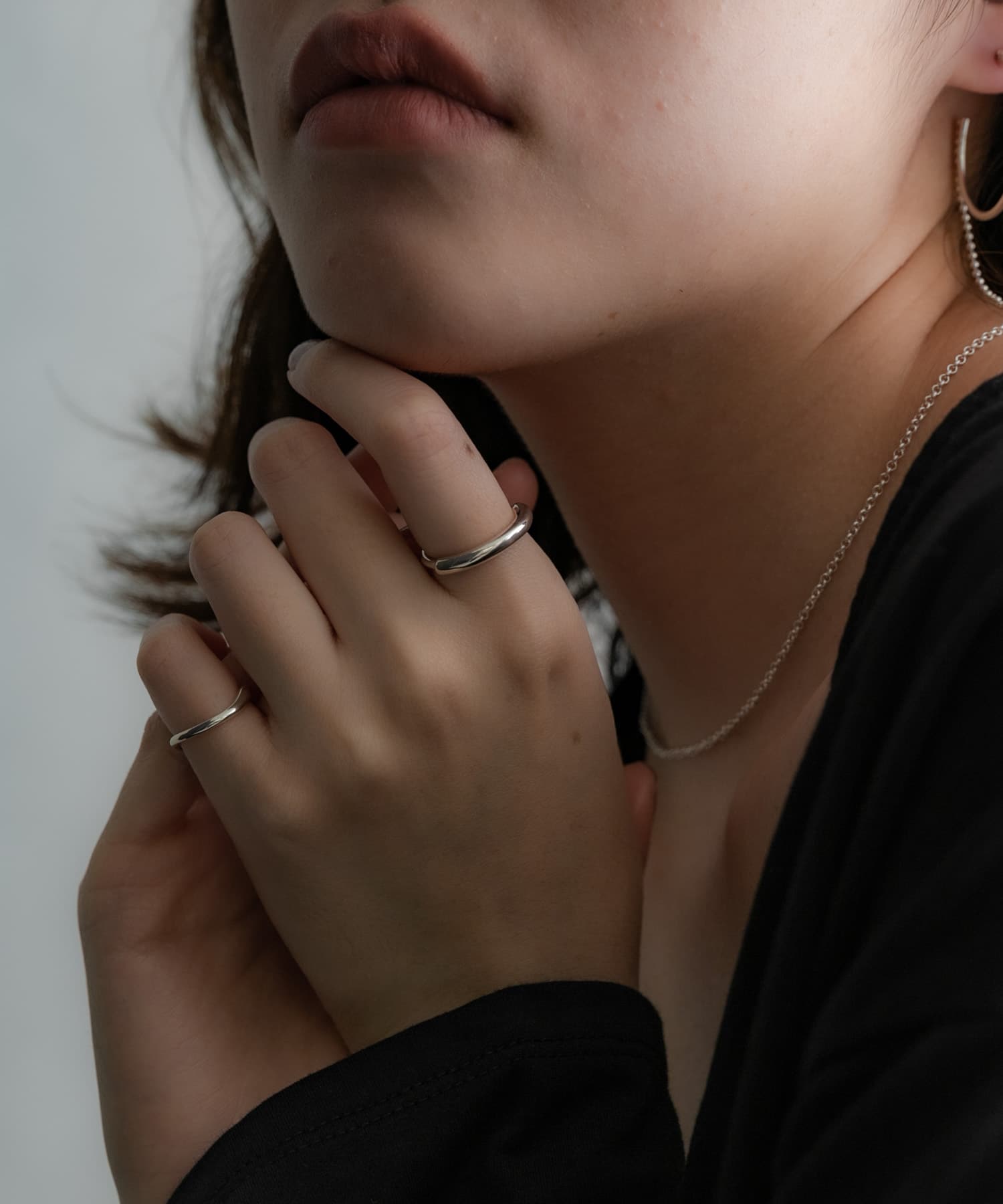 SMELLY so’　overlap curve ring SLV 11