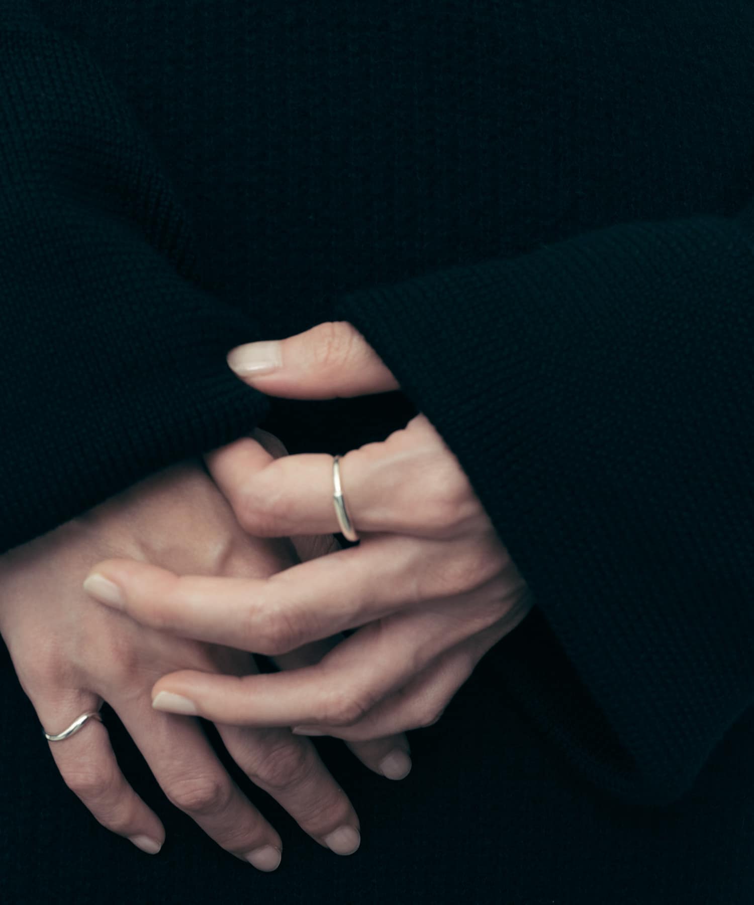 SMELLY so’　overlap curve ring SLV 11