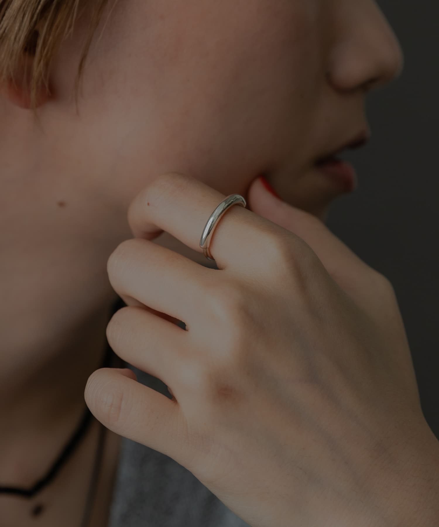 SMELLY so’　overlap curve ring SLV 11