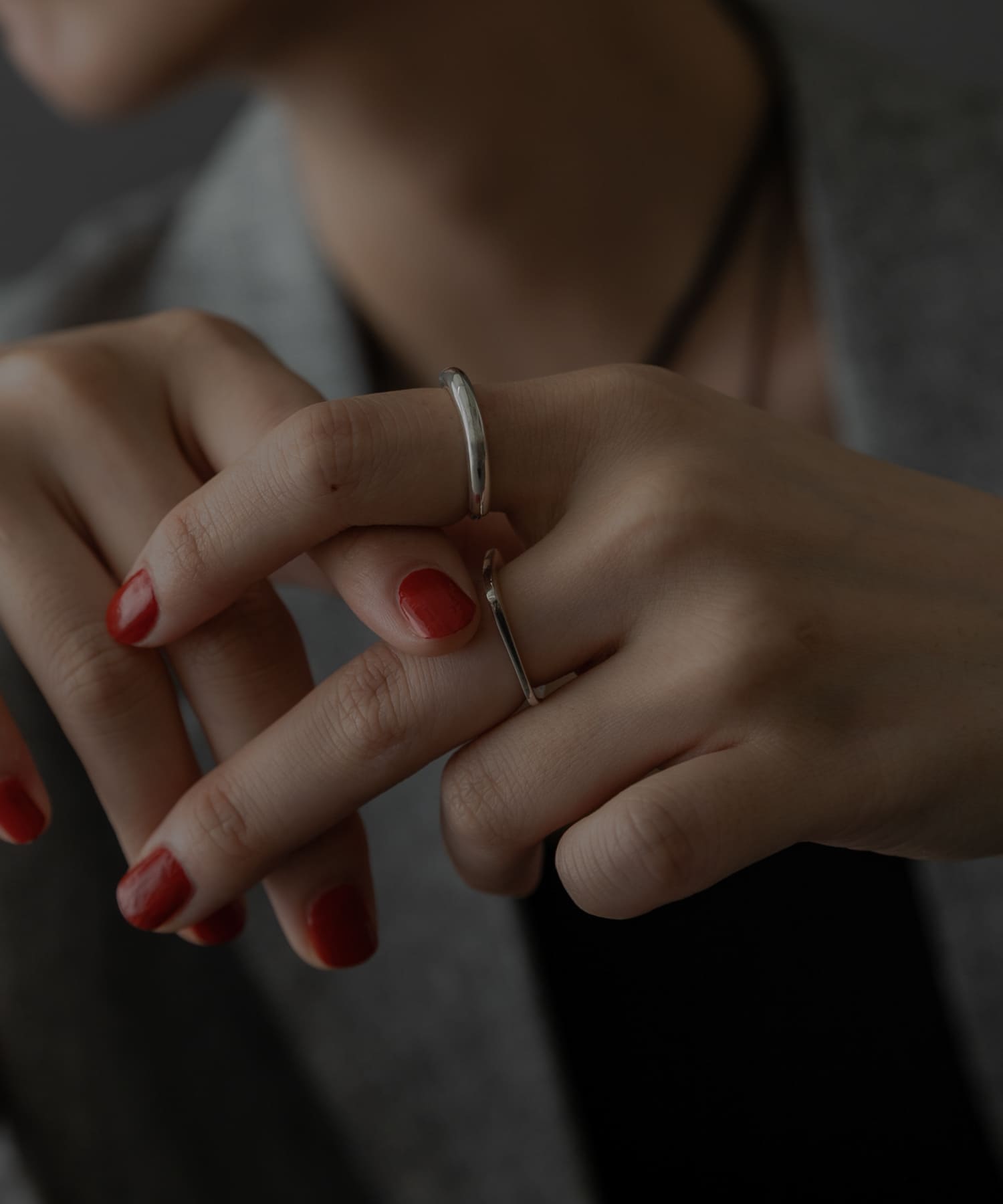 SMELLY so’　overlap curve ring SLV 11
