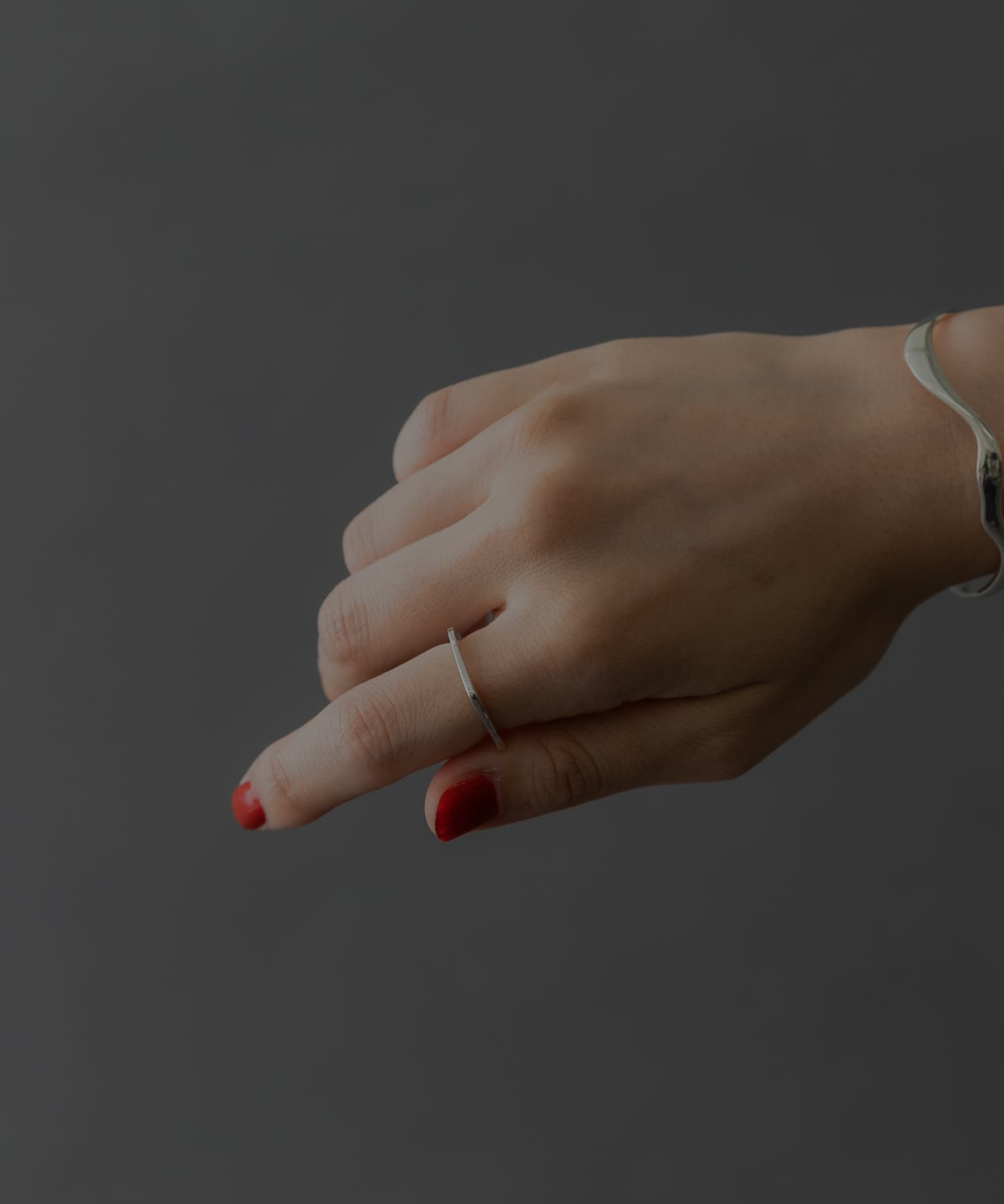 SMELLY so’　square thin ring SLV 11