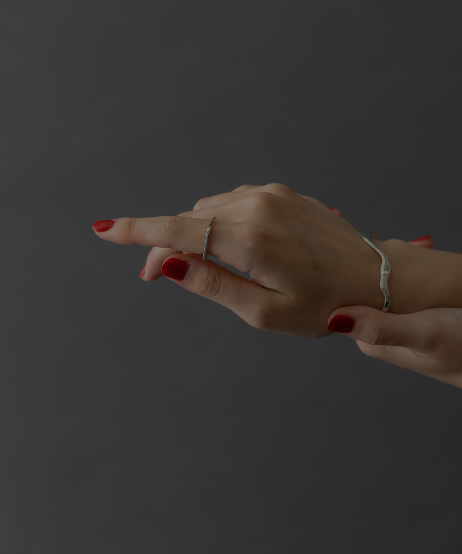 SMELLY so’　square thin ring SLV 11